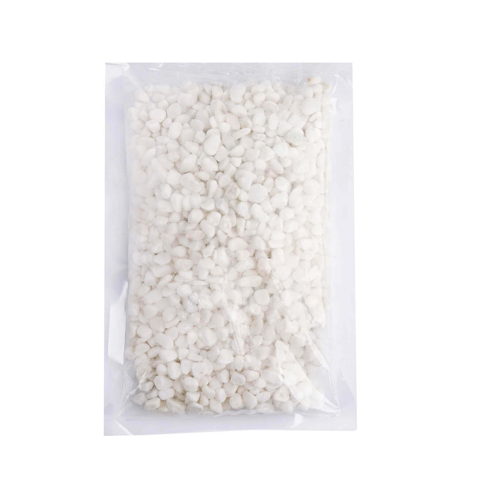 2Lbs White Pebble Stone Vase Fillers, Decorative Crushed Gravel