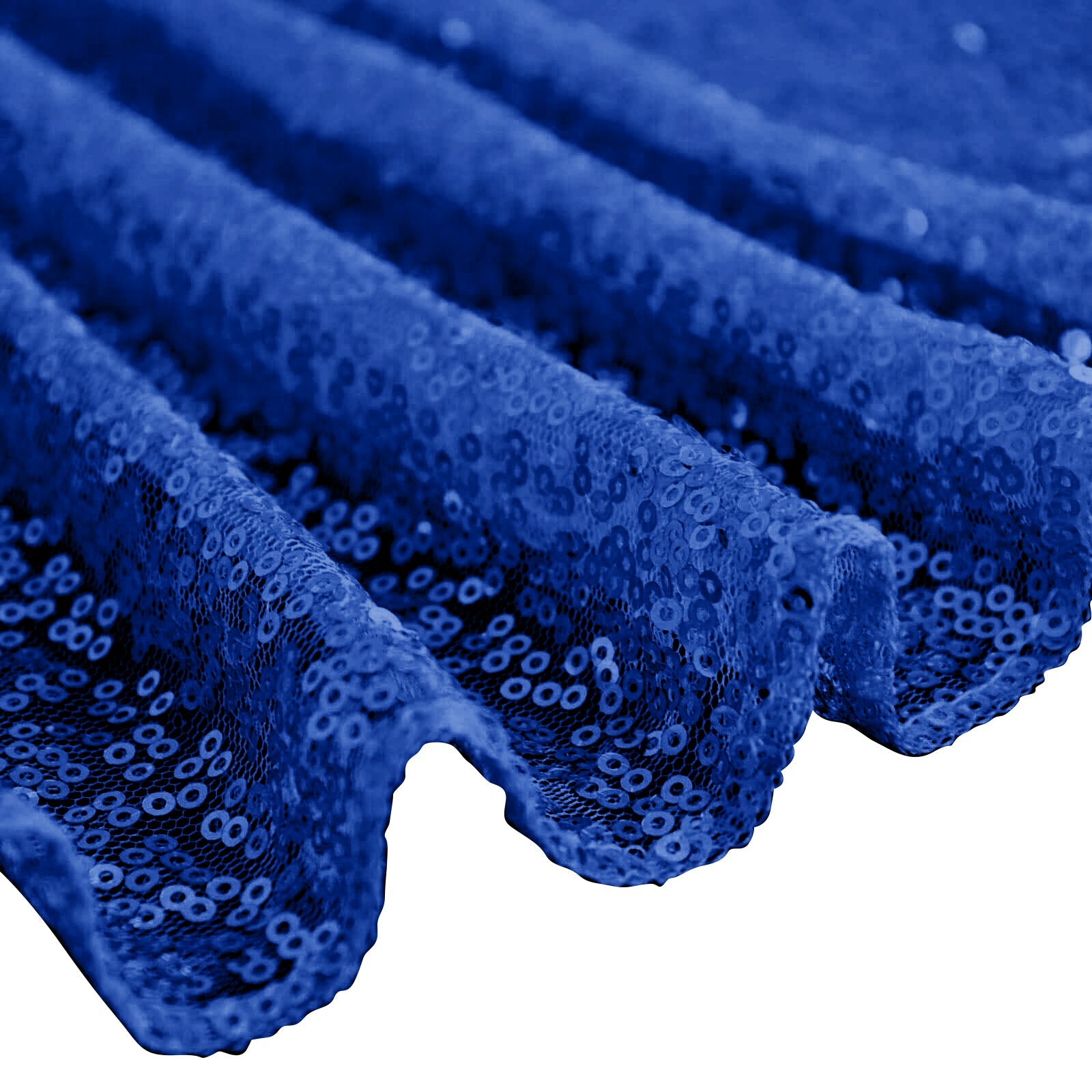 Sequin 60"x126" Rectangle Tablecloth Royal Blue - Glittering Finish Table Cover
