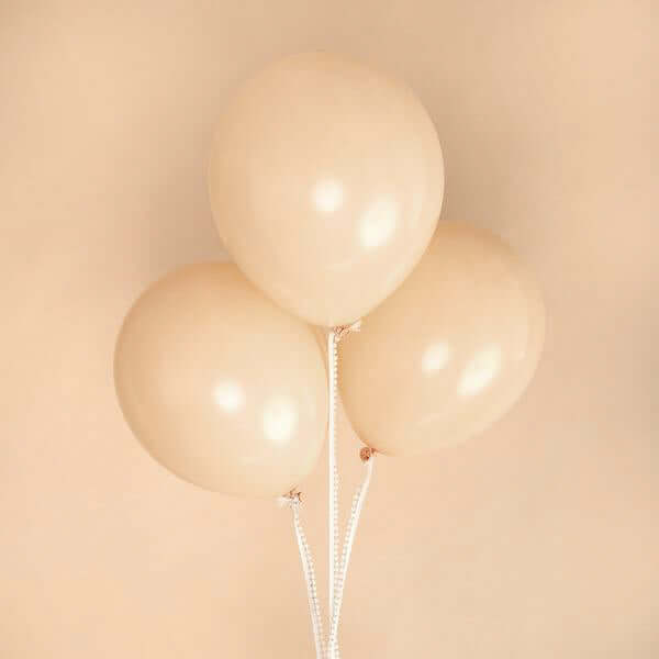 25 Pack 12" Matte Pastel Peach Helium or Air Latex Party Balloons