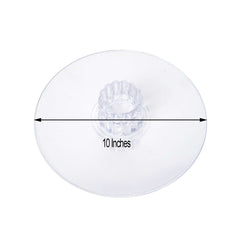 Acrylic Round DIY Cake Stand Plate Clear - Customized Tiered Dessert Display Holder for Treats Appetizers & Snacks 10"