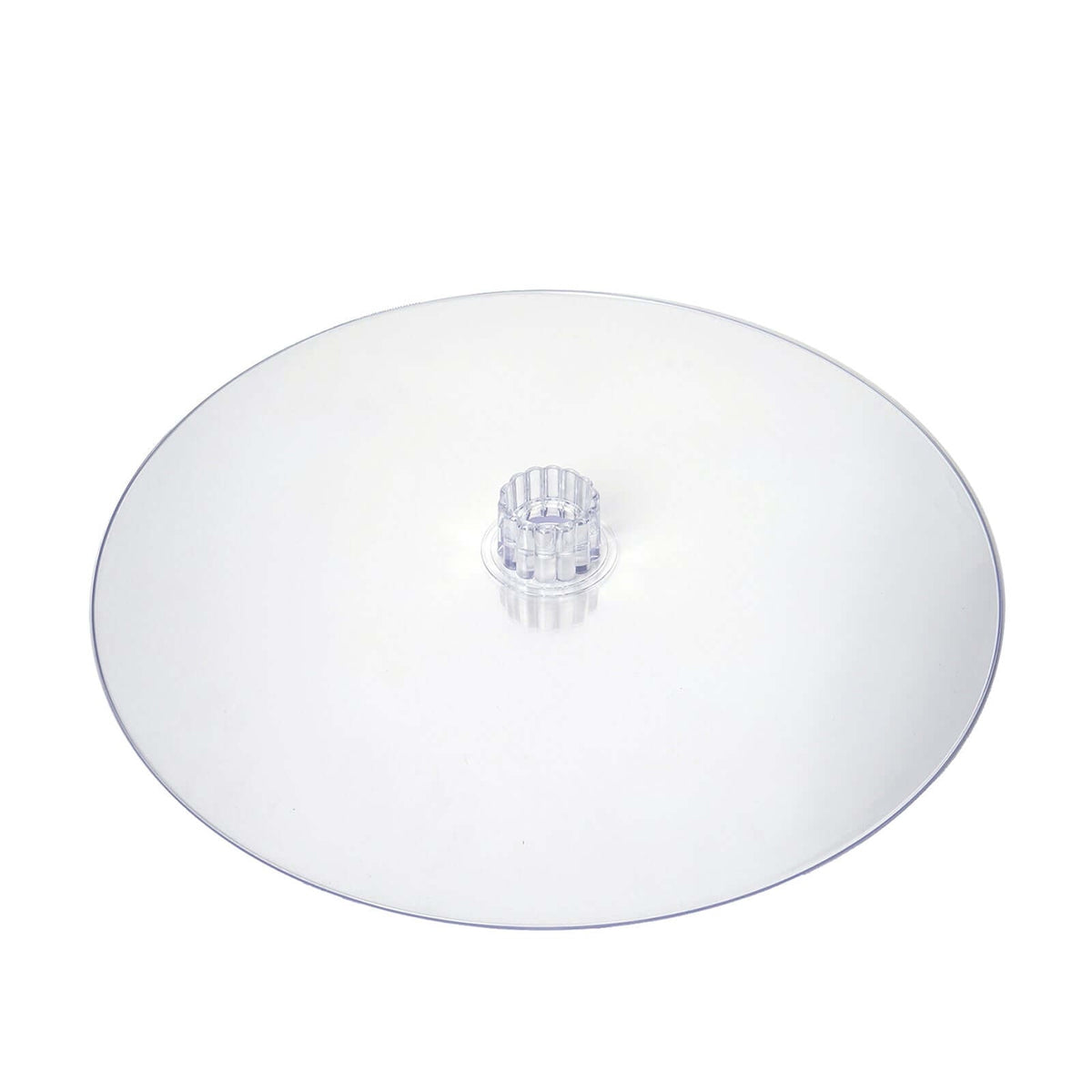 Acrylic Round DIY Cake Stand Plate Clear - Customized Tiered Dessert Display Holder for Treats Appetizers & Snacks 16"