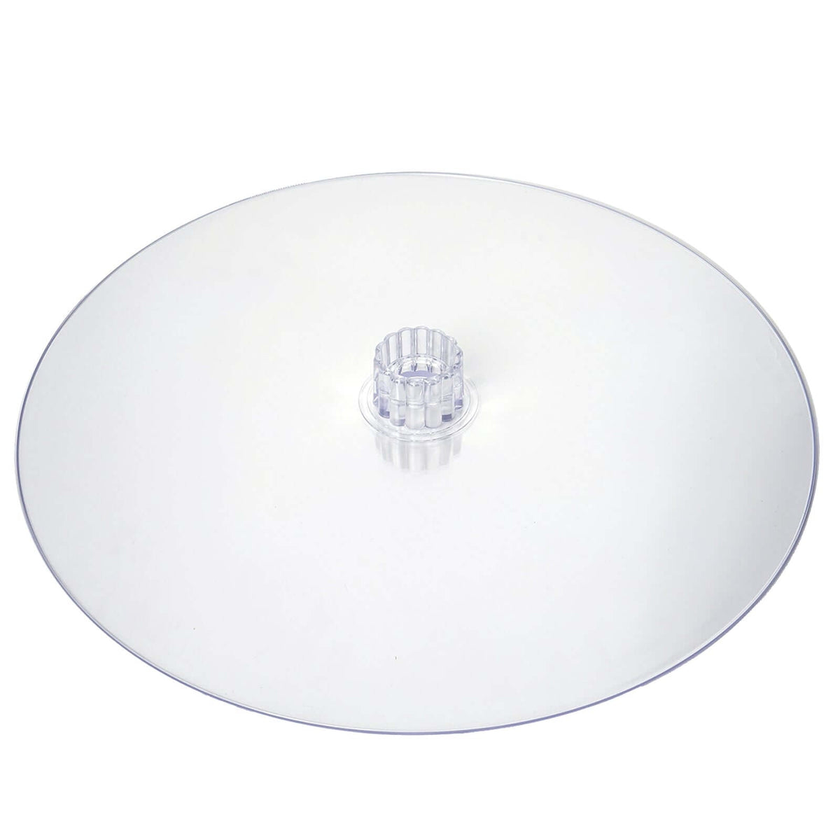 Acrylic Round DIY Cake Stand Plate Clear - Customized Tiered Dessert Display Holder for Treats Appetizers & Snacks 18"