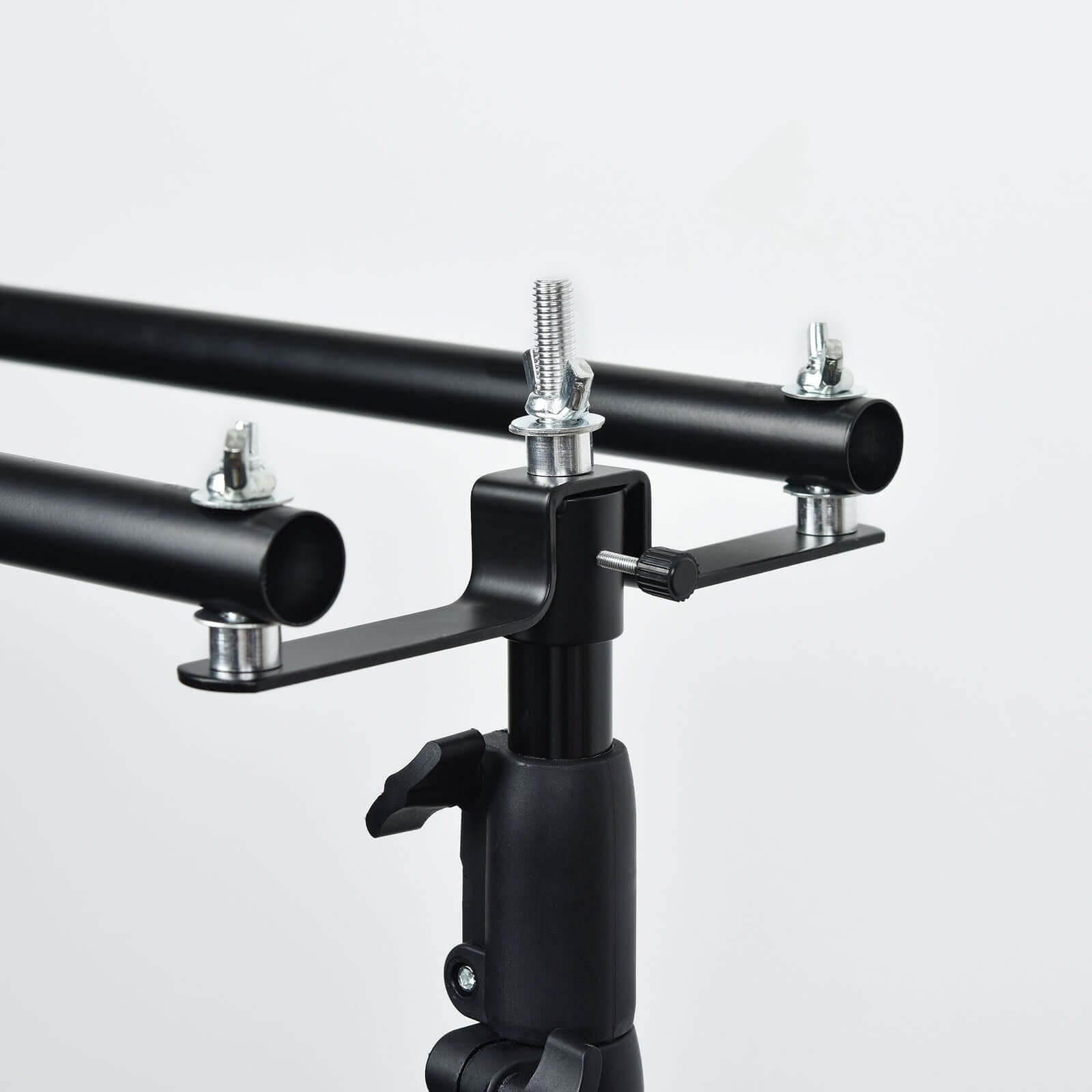 10ft DIY Adjustable Triple Crossbar Kit and Mounting Brackets For Backdrop Stands