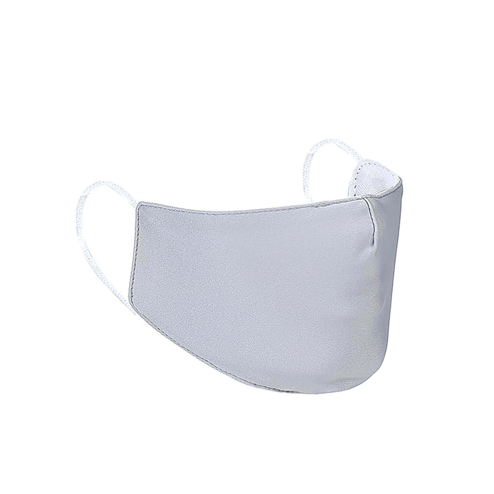 5 Pack 2 Ply Silver Ultra Soft 100% Organic Cotton Face Masks, Reusable Fabric Masks With Soft Ear Loops