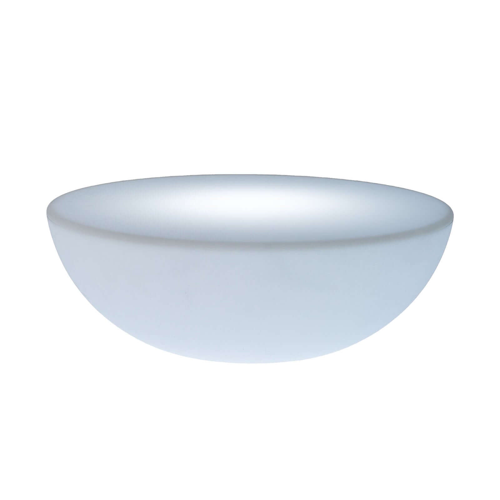 23.5" Color Changing Cordless LED Light Up Half Circle Round Table, Rechargeable Waterproof Illuminated Furniture