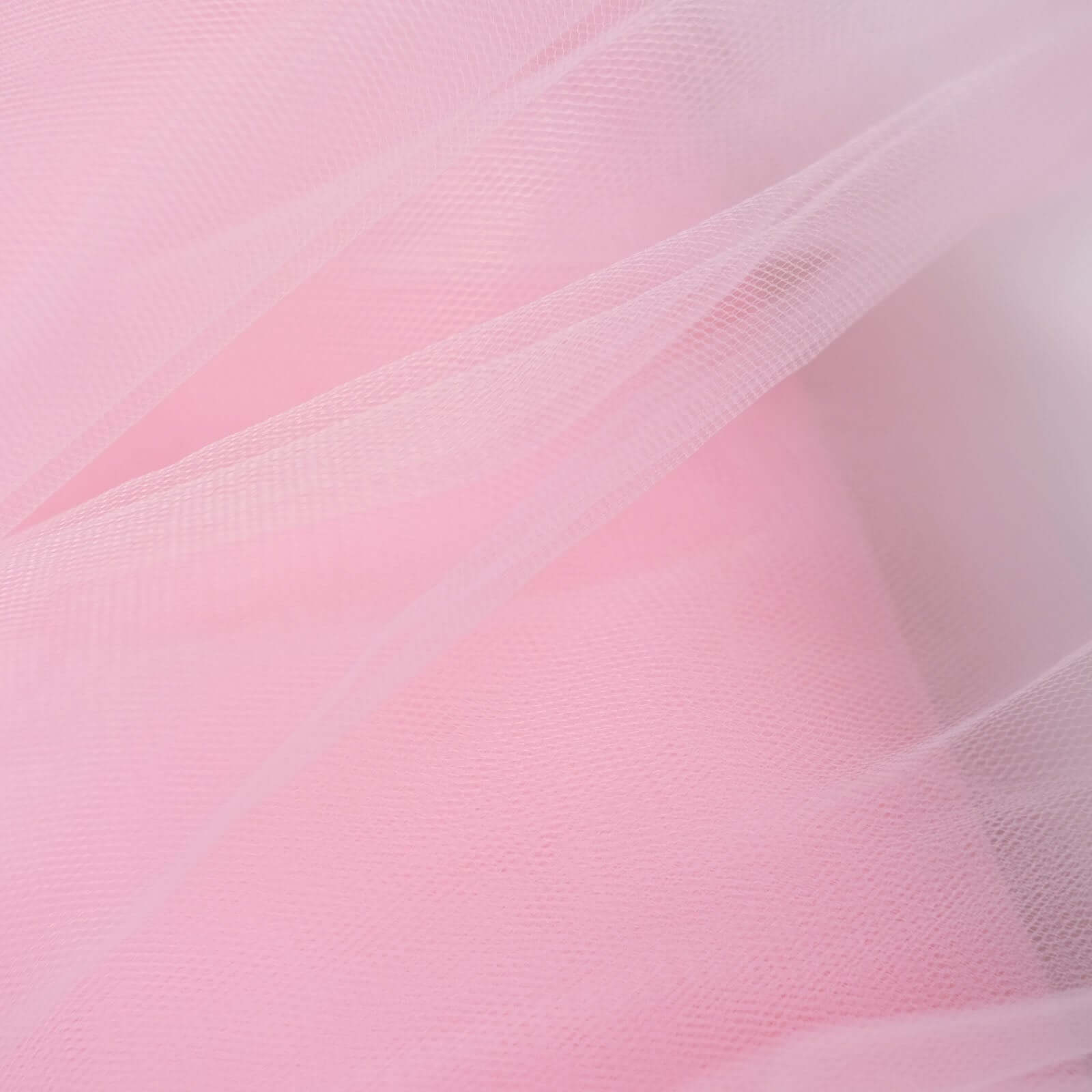 54"x40 Yards Pink Tulle Fabric Bolt, DIY Crafts Sheer Fabric Roll