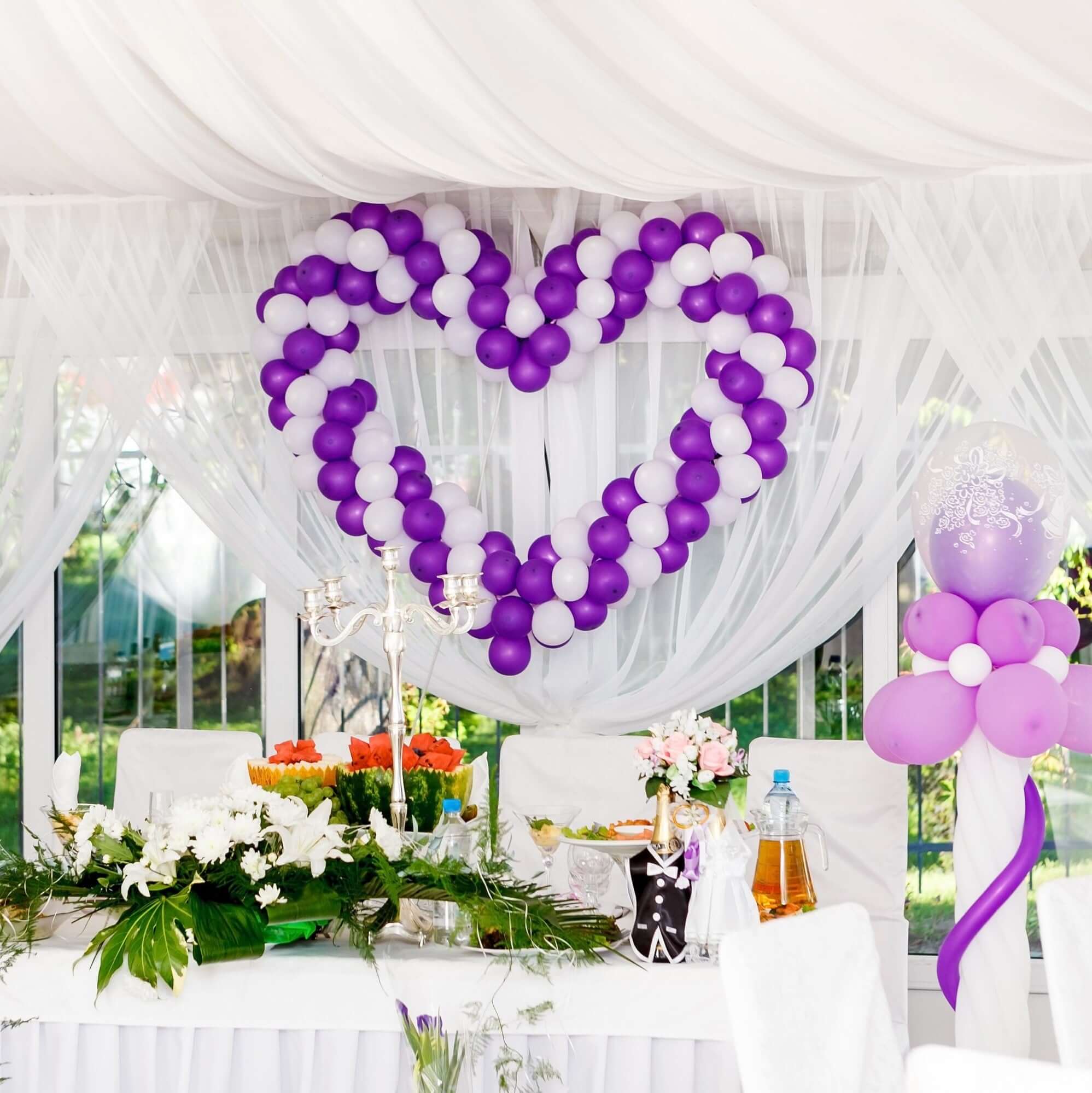 25 Pack 12" Matte Pastel Purple Helium or Air Latex Party Balloons