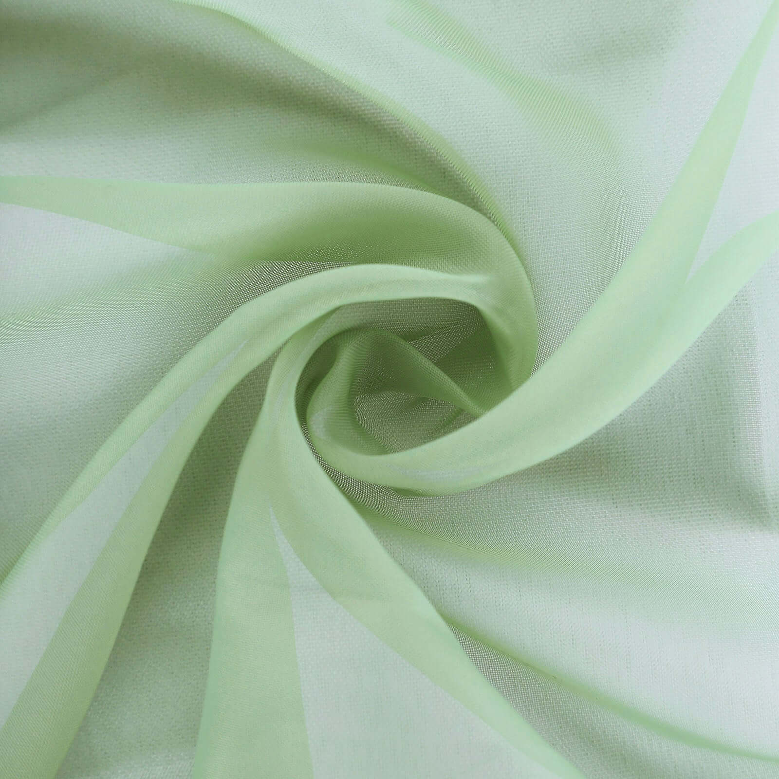Premium Chiffon 6ft Table Runner Sage Green - Flowy & Lightweight Table Decor