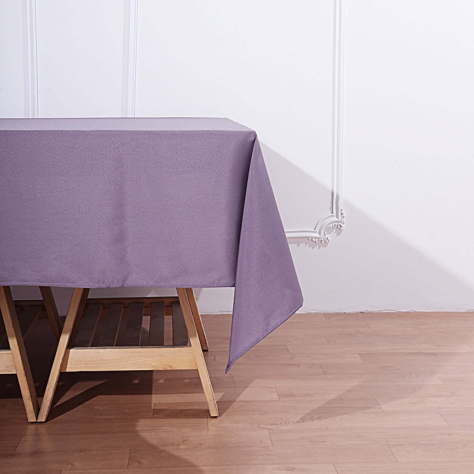 Polyester Square 70"x70" Tablecloth Violet Amethyst - Wrinkle-Resistant & Durable Table Cover