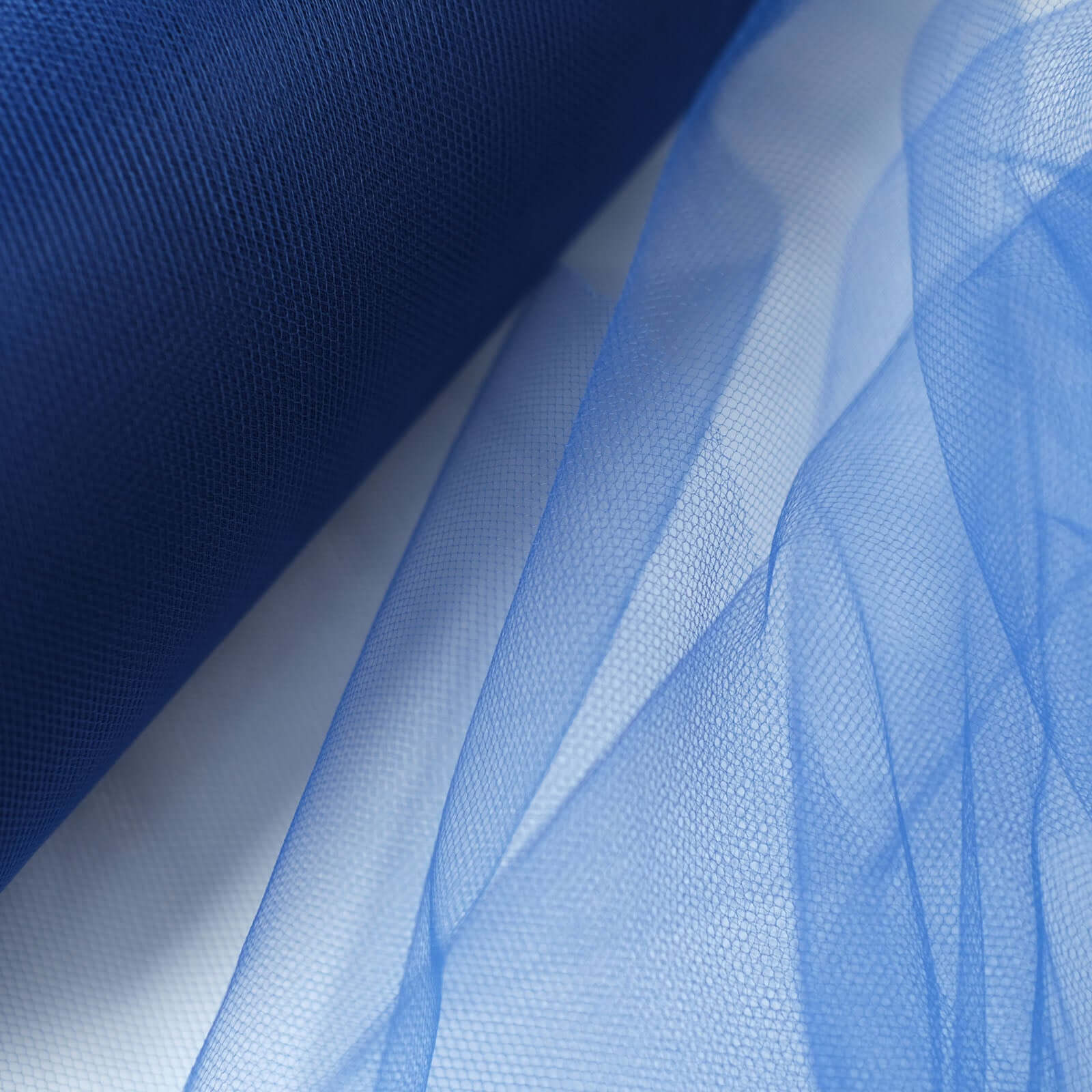 12"x100 Yards Royal Blue Tulle Fabric Bolt, Sheer Fabric Spool Roll For Crafts