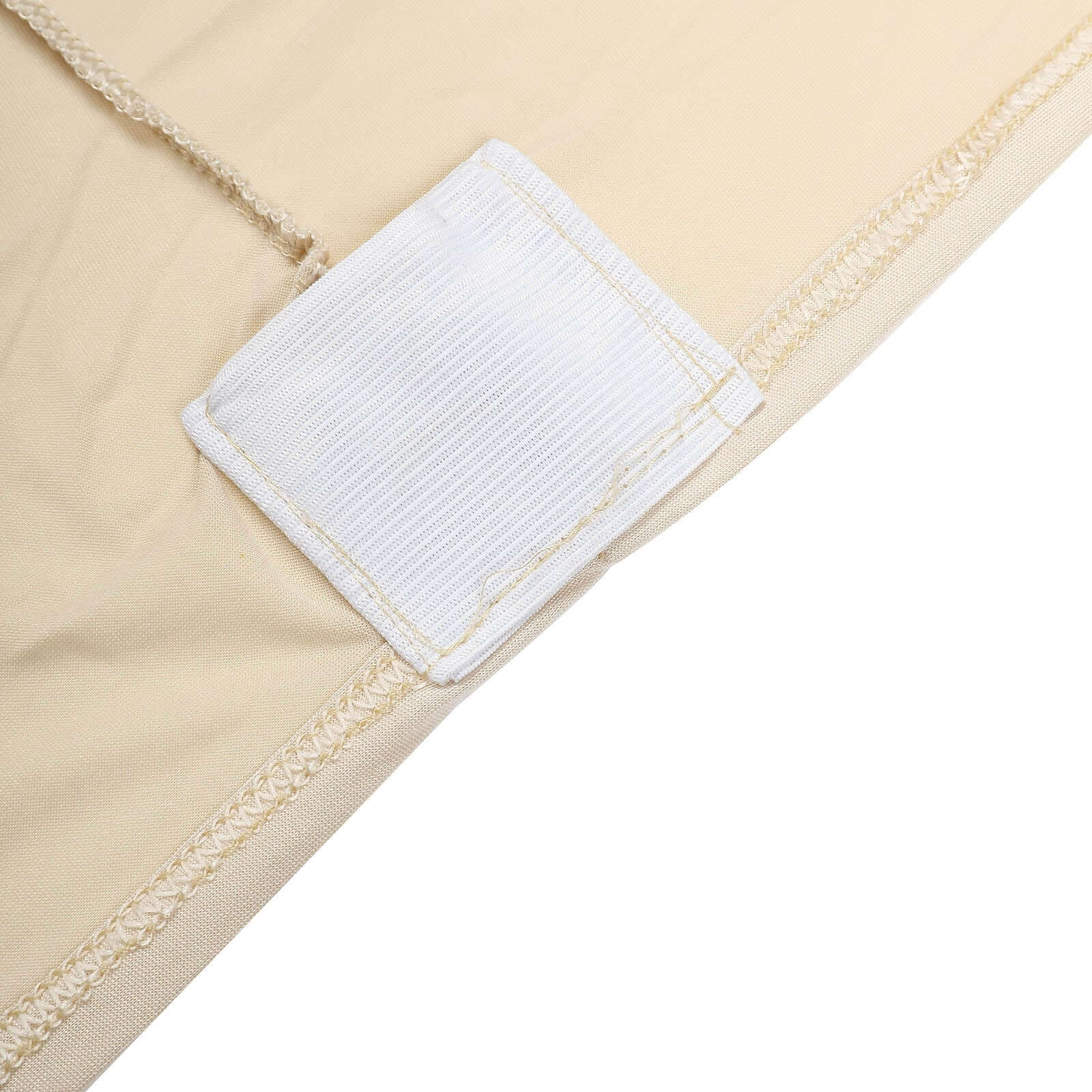 Stretch Spandex 96"x30" Rectangle Table Cover Beige - Durable Form-Fitting Tablecloth