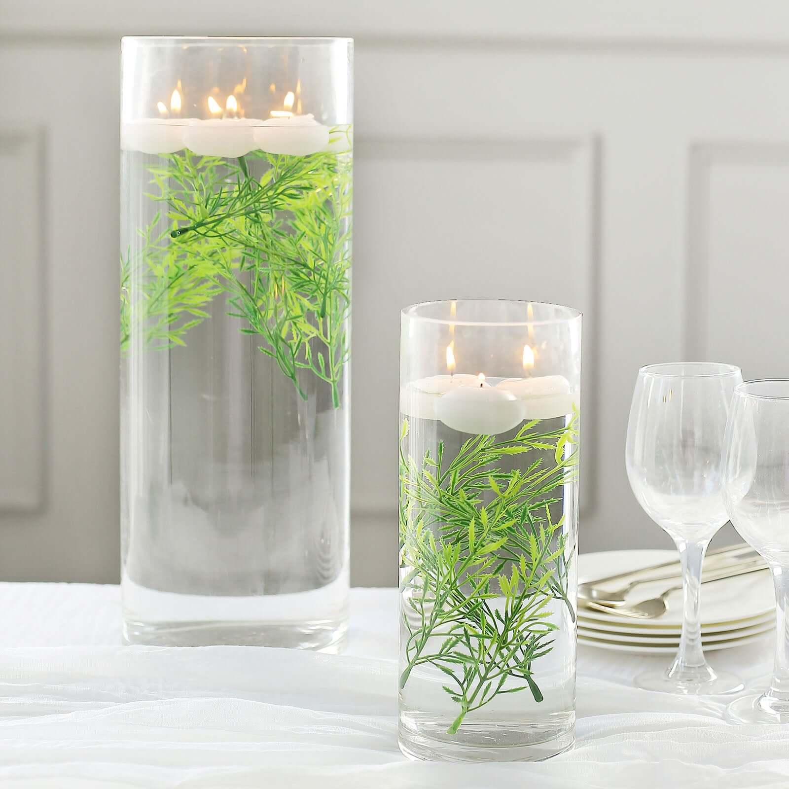 25-Pack Artificial Fern Leaf Branch Stems Green - Versatile Faux Stems for Floral Bouquets Vase Displays & Event Decor 6"