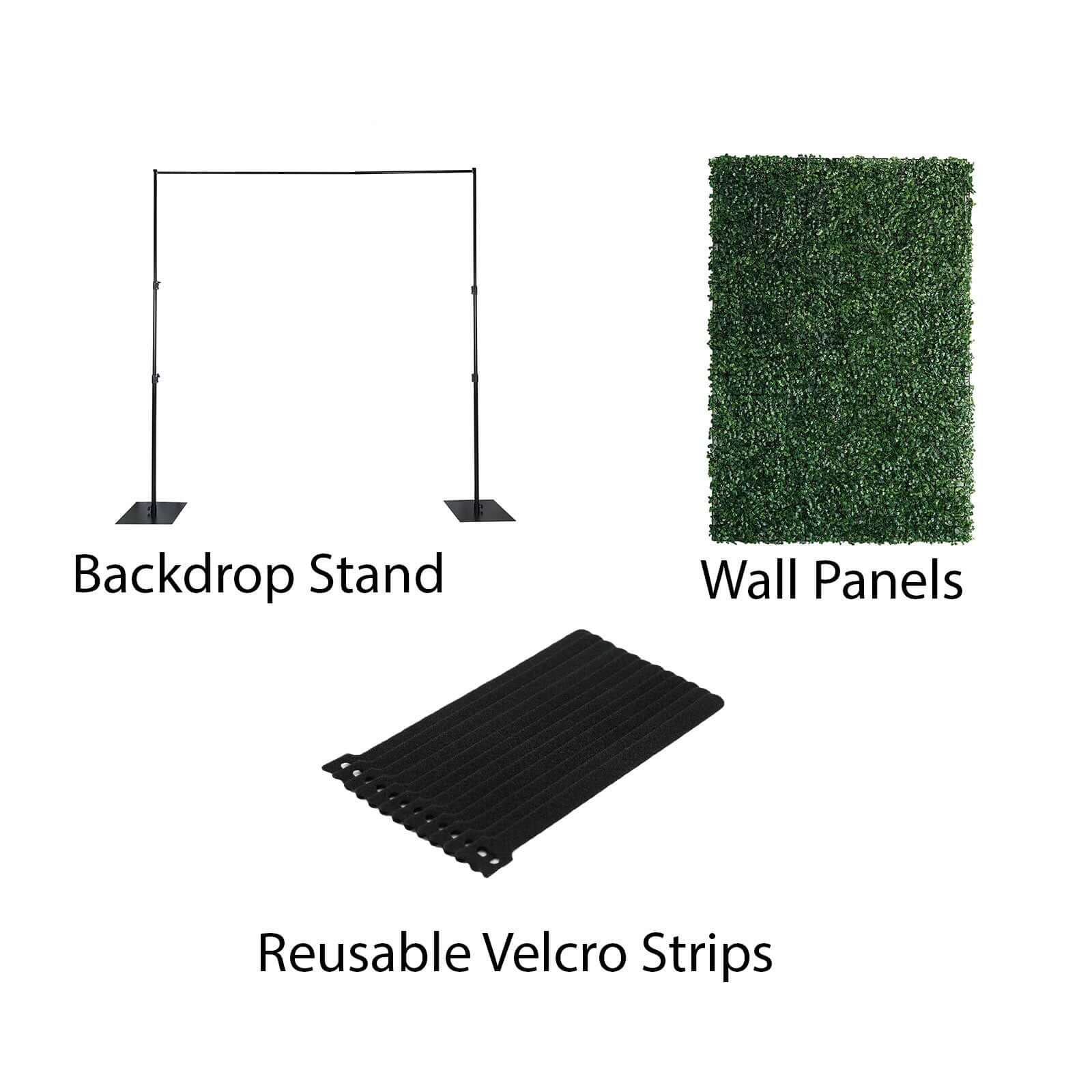 4ft x 9ft Portable Isolation Wall with Artificial Grass Wall Panels, Floor Standing Sneeze Guard