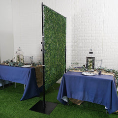 4ft x 9ft Portable Isolation Wall with Artificial Grass Wall Panels, Floor Standing Sneeze Guard