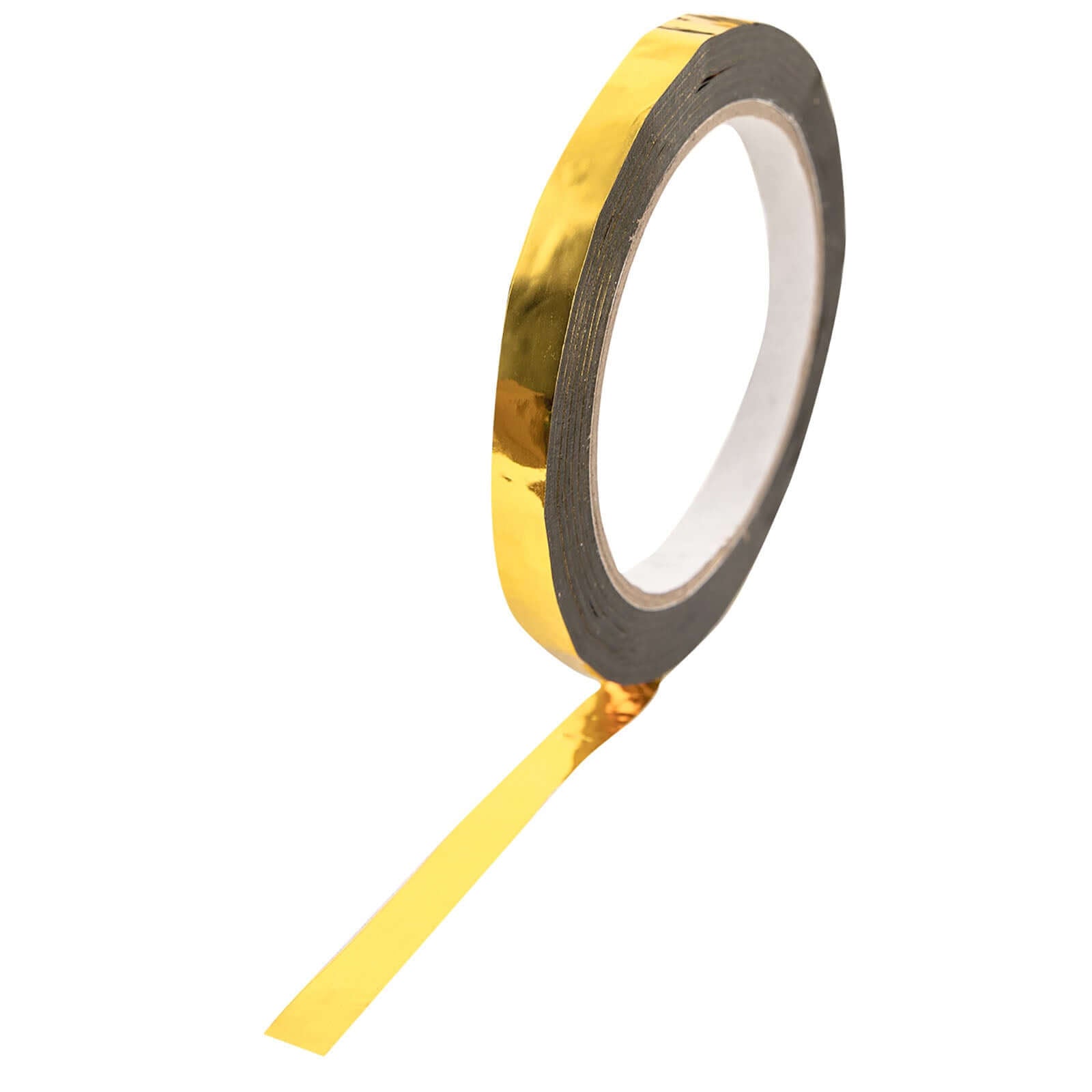 100 Yds 3 4" Gold Metallic Film Tape Adhesive, DIY Floral Wrap Craft Decor Tape - Polyester with Acrylic
