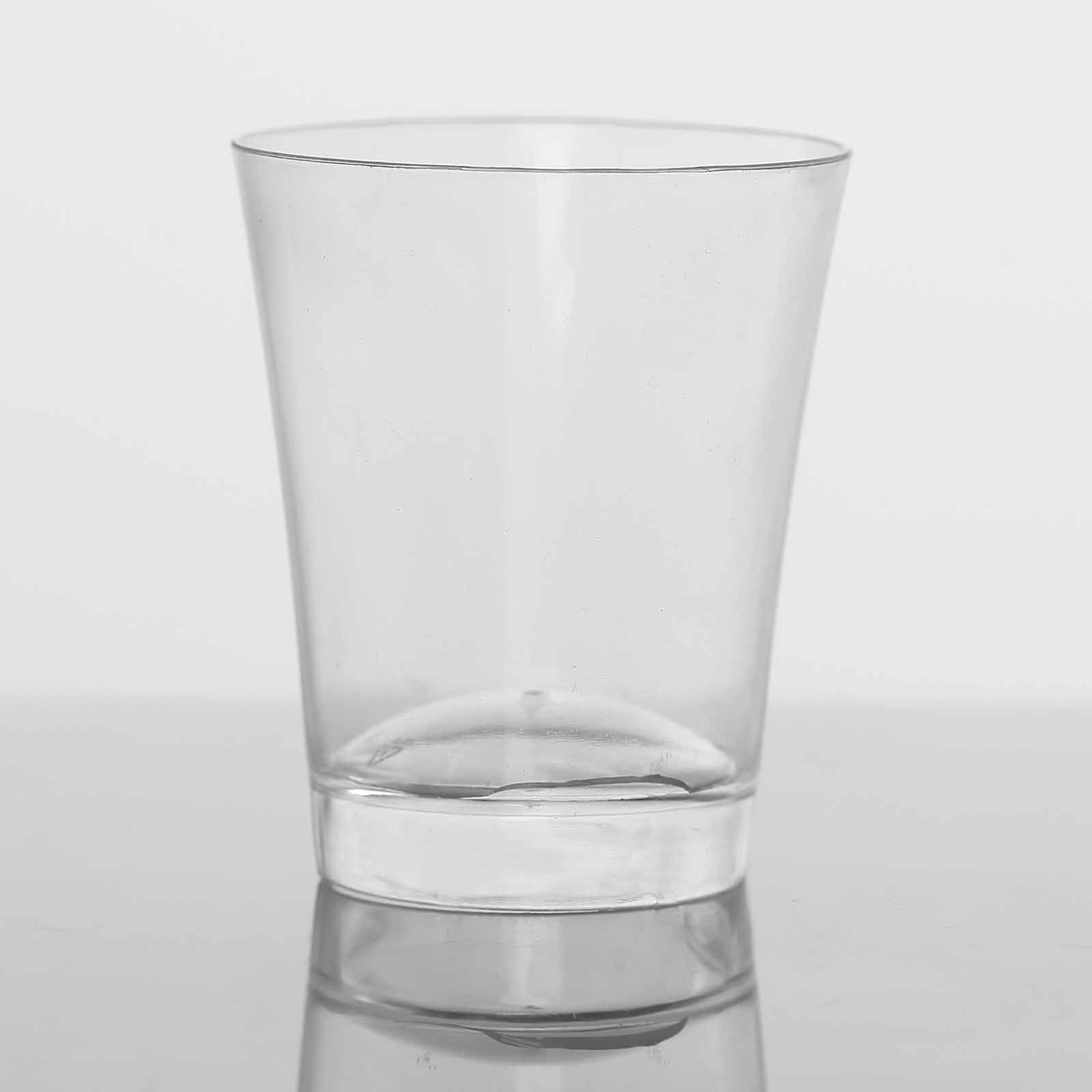 50-Pack Plastic Shot Glasses Clear - Reliable Disposable Drinkware for Shooters 2oz