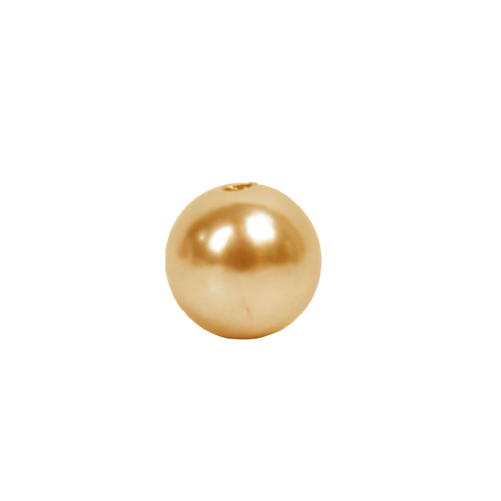 1000-Pack Faux Craft Pearl Beads Metallic Gold - Smooth Beads with Holes for Vase Filler Jewelry Making Bridal Accessories & Event Decor 10mm
