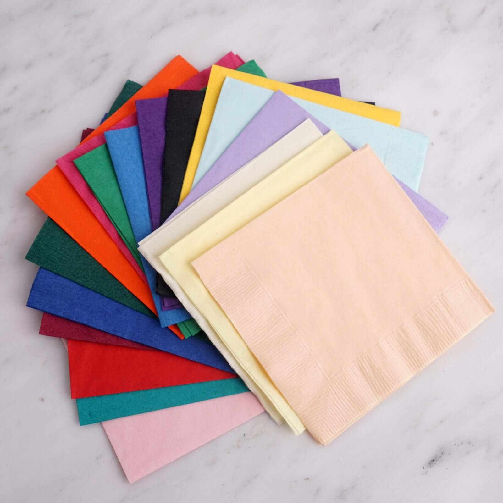 50-Pack Paper Beverage Napkins Turquoise - 2 Ply Disposable Soft 18GSM Cocktail Napkins 5"x5"