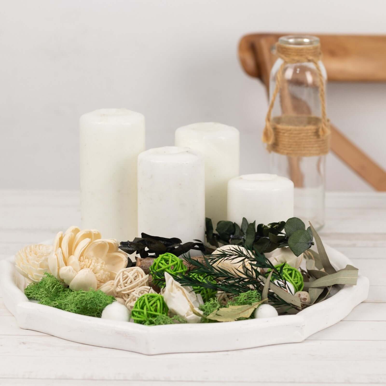 Set of Natural Potpourri Vase Fillers Dried Assorted with Vanilla Fragrance Oil - DIY Decorations