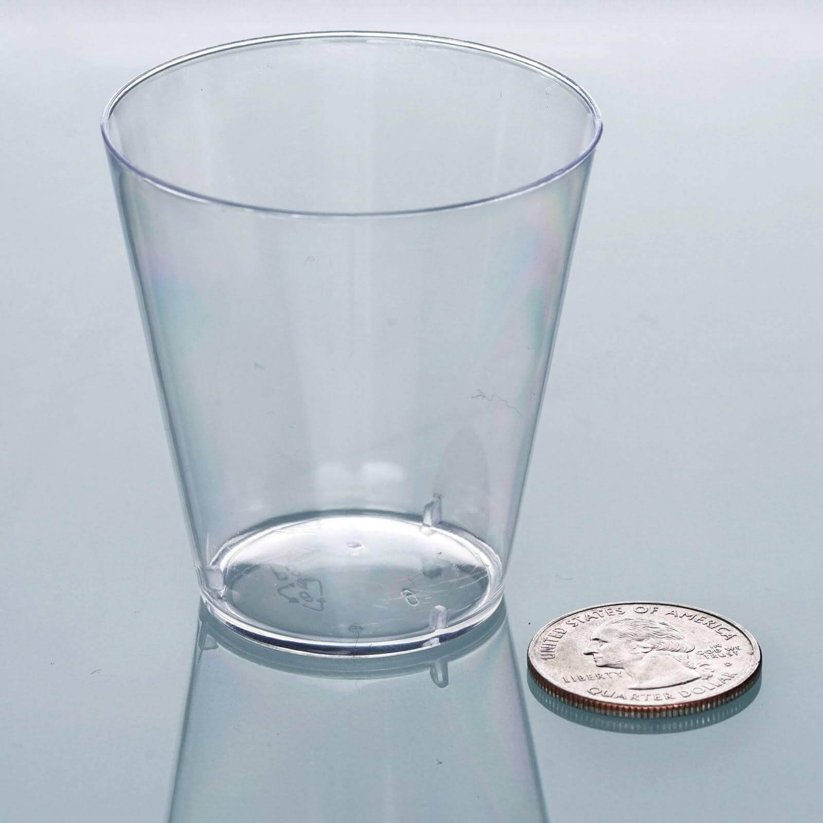50-Pack Plastic Shot Glasses Clear - Reliable Disposable Drinkware for Shooters 2oz
