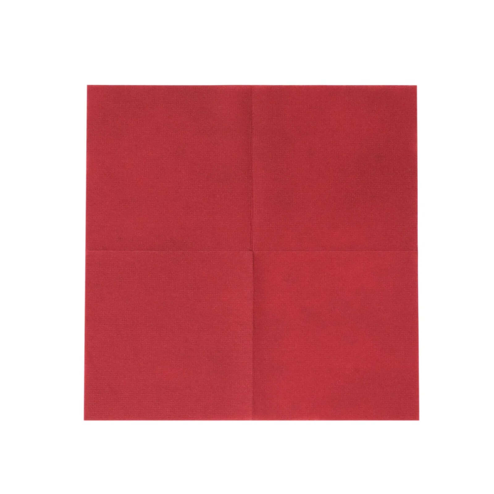 20-Pack Paper Linen-Like Cocktail Napkins Burgundy - Disposable 5"x5" Airlaid Soft Napkins