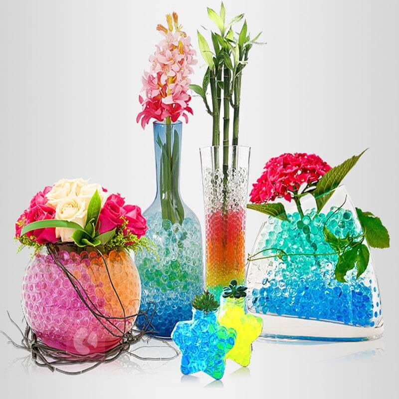 Water Gel Beads Vase Filler Apple Green - Large Nontoxic Jelly Balls for Floating Candles & Floral Displays 10g