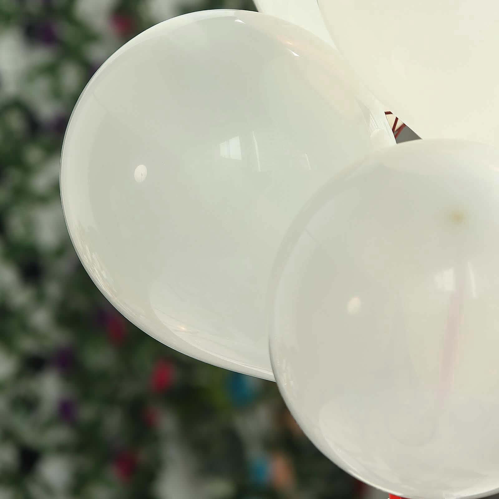 25 Pack 10" Matte Pastel Off White Helium Air Latex Party Balloons