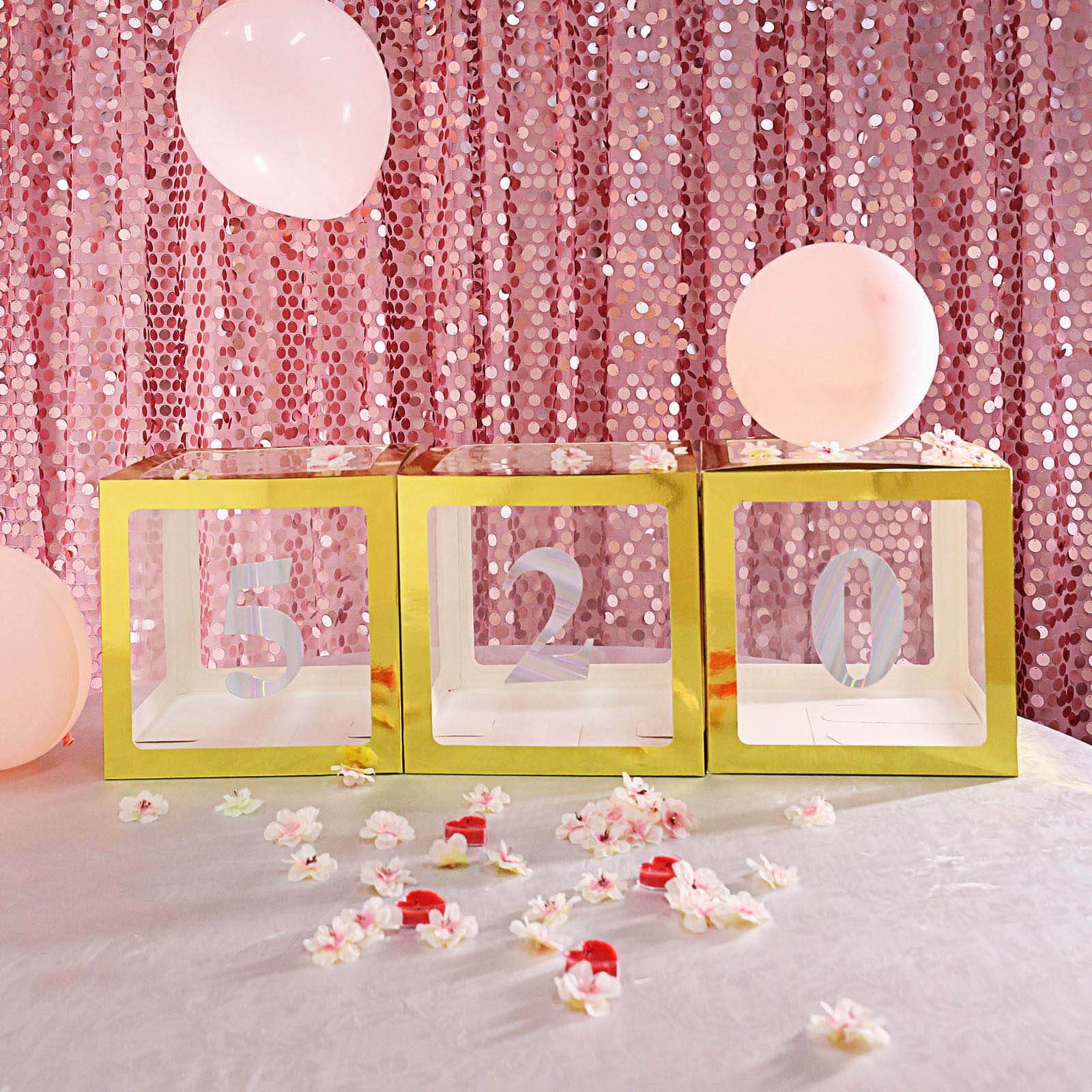 4-Pack Stickers Banner Custom 0-9 Number "8" Design Iridescent - Milestone Age and Date Stick-On Numbers 5"