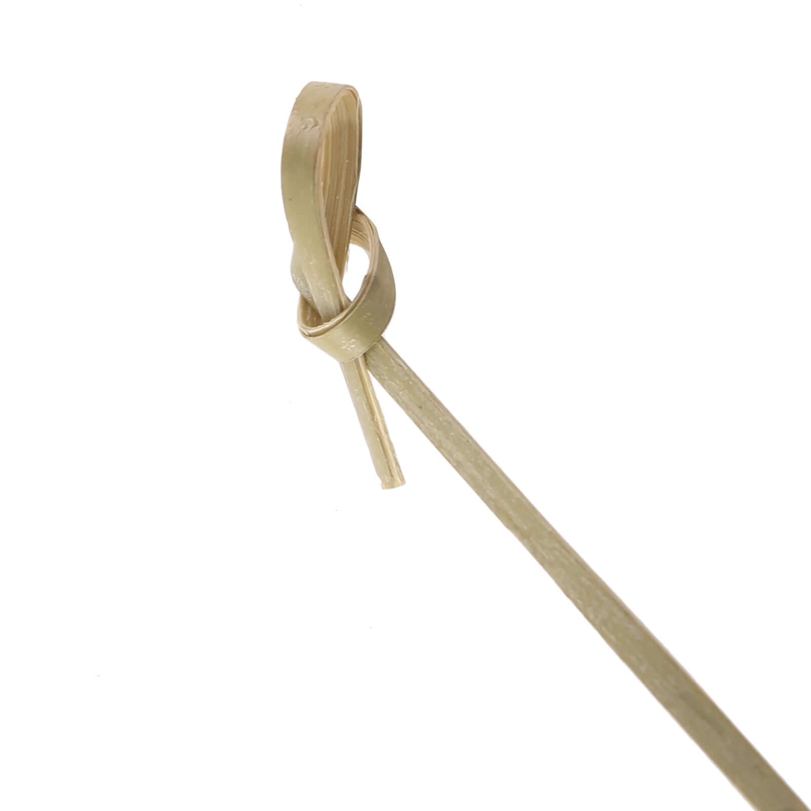 100-Pack Bamboo Cocktail Sticks Twisted Knot Decorative Top Design - Eco Friendly Party Picks 6"