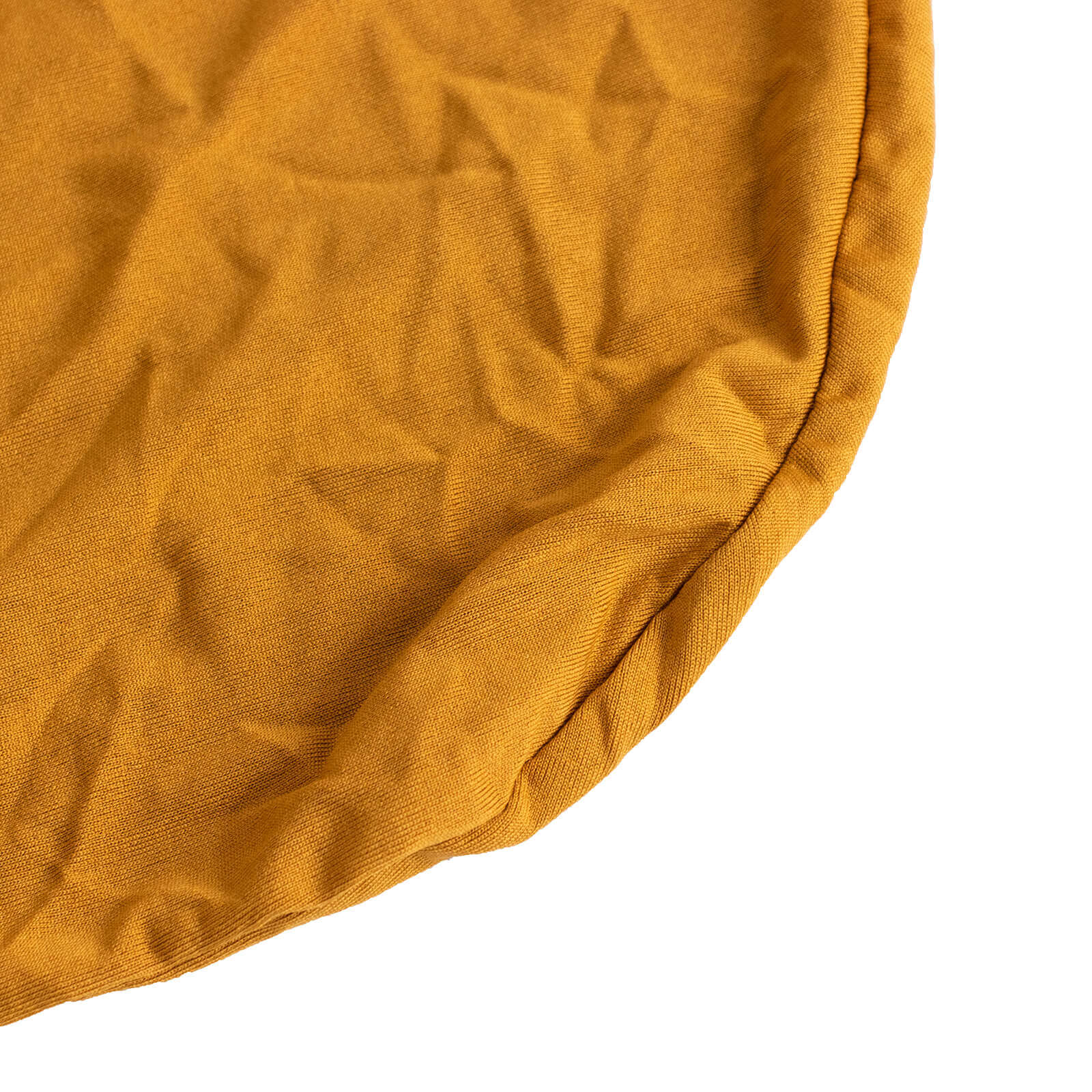 Spandex Chair Cover with Ruffle Pleated Skirt for Banquet Chairs Gold - 1-Piece Stretch Fitted Slipcover