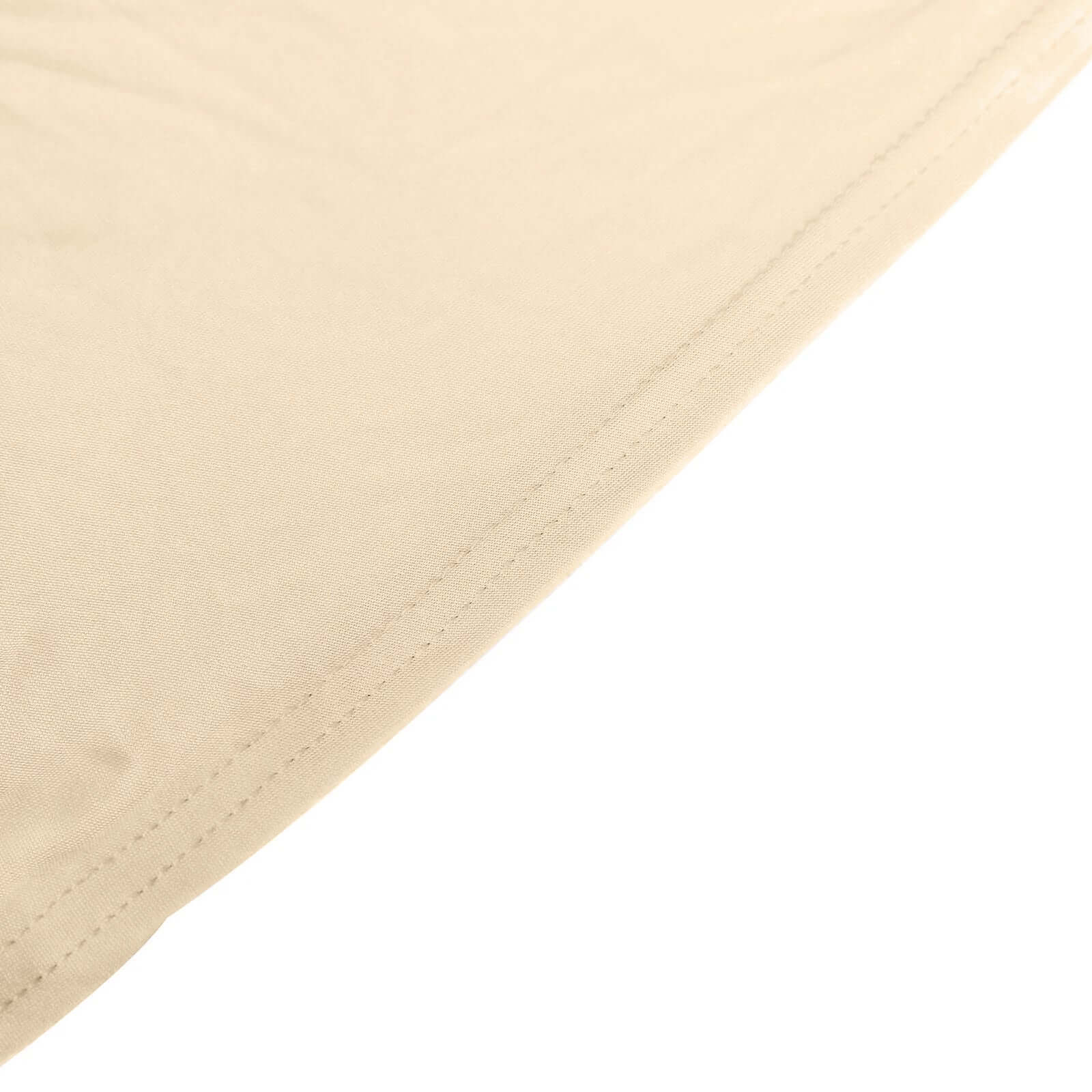 Spandex Chair Cover for Banquet Chairs Beige - Stretch 160GSM Fabric with Slip-On Slipcover