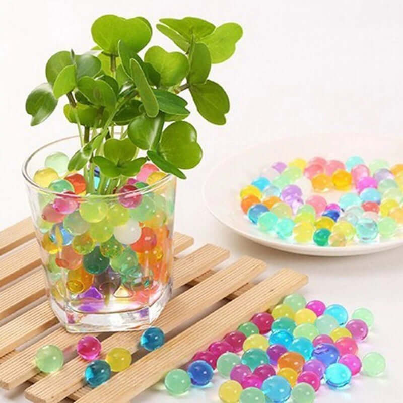Water Gel Beads Vase Filler Apple Green - Large Nontoxic Jelly Balls for Floating Candles & Floral Displays 10g