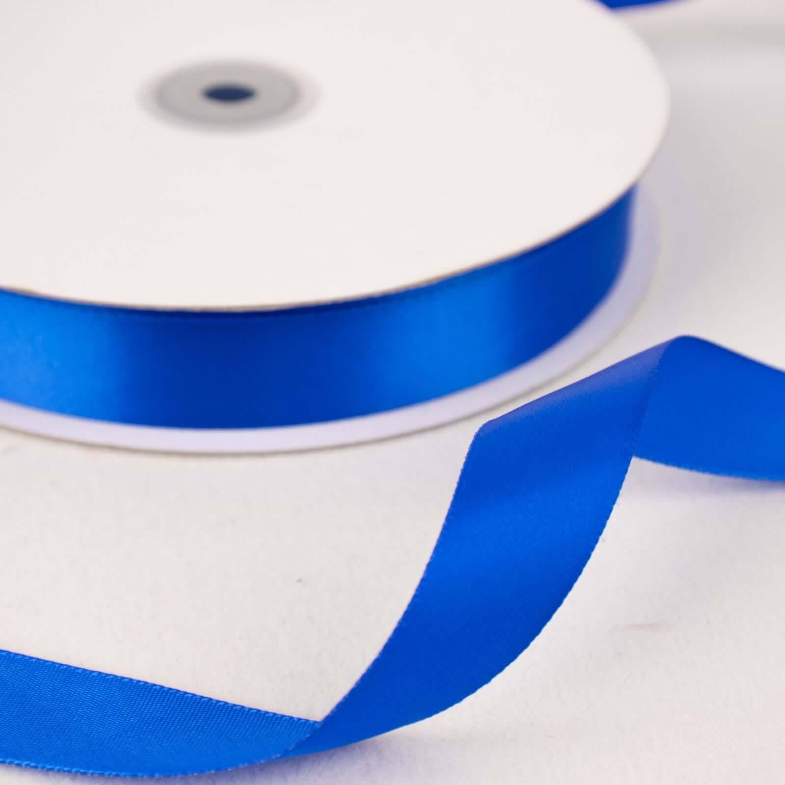 100 Yards 7 8" Royal Blue Single Face Decorative Satin Ribbon