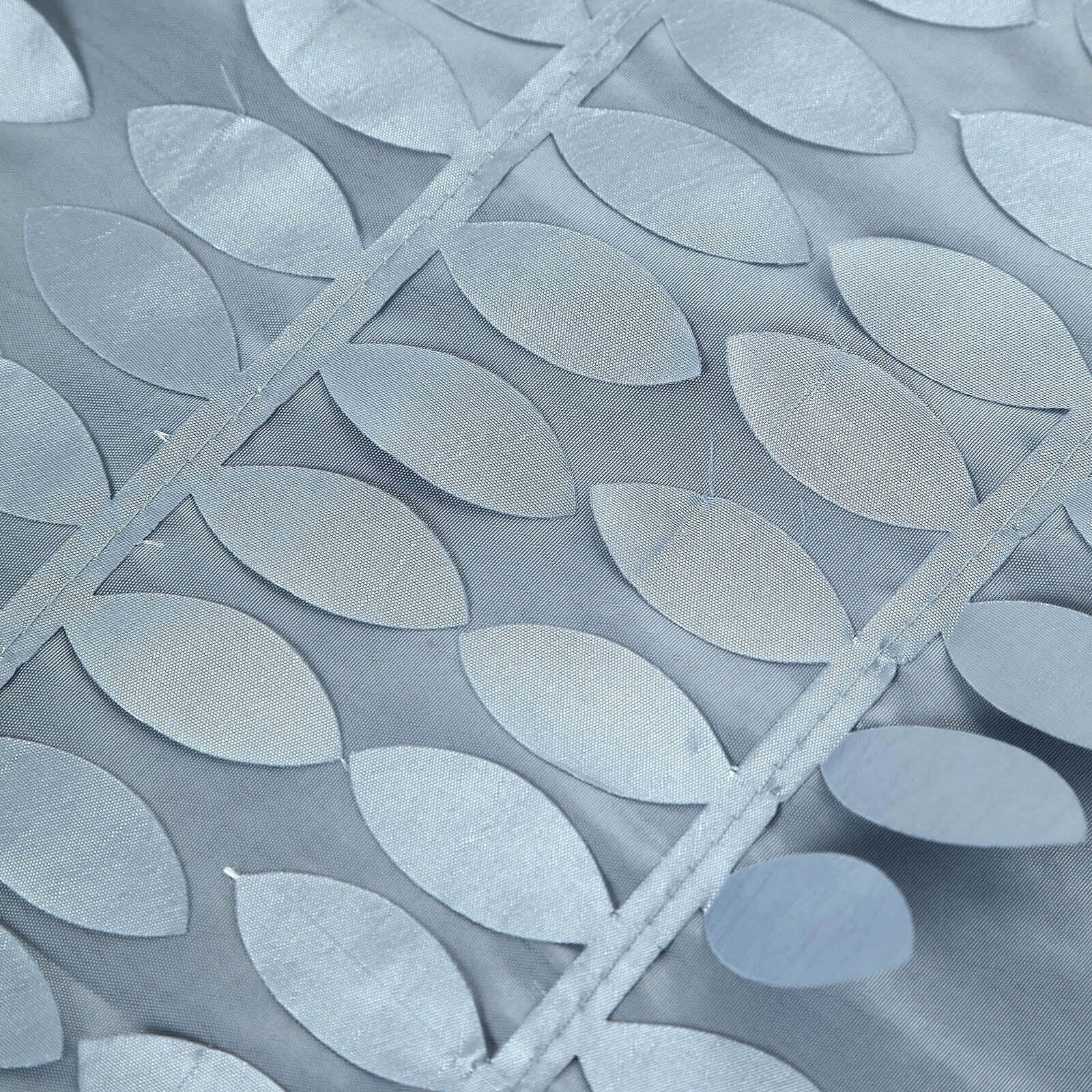 Taffeta 54"x54" Table Overlay Square Tablecloth Dusty Blue 3D Leaf Petal Table Cover