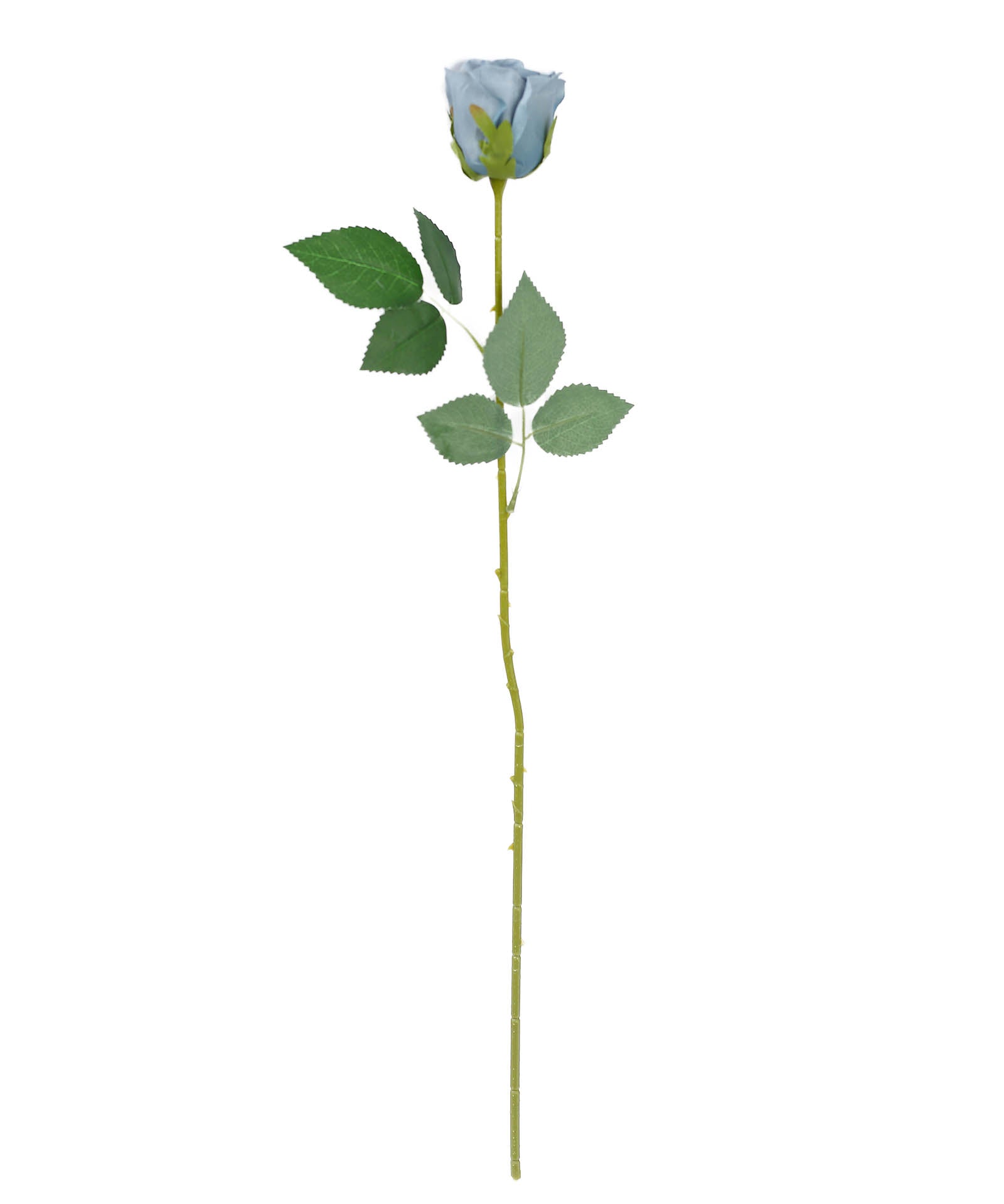 31" 24Pcs Dusty Blue Long Stem Artificial Silk Roses Flowers
