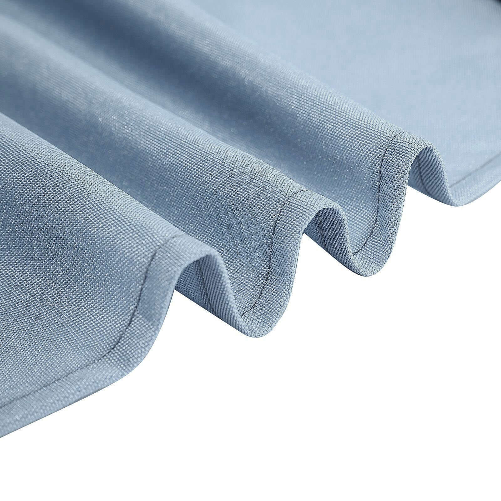 Fitted Polyester 72"x30" Rectangle Tablecloth Dusty Blue - Durable Table Cover