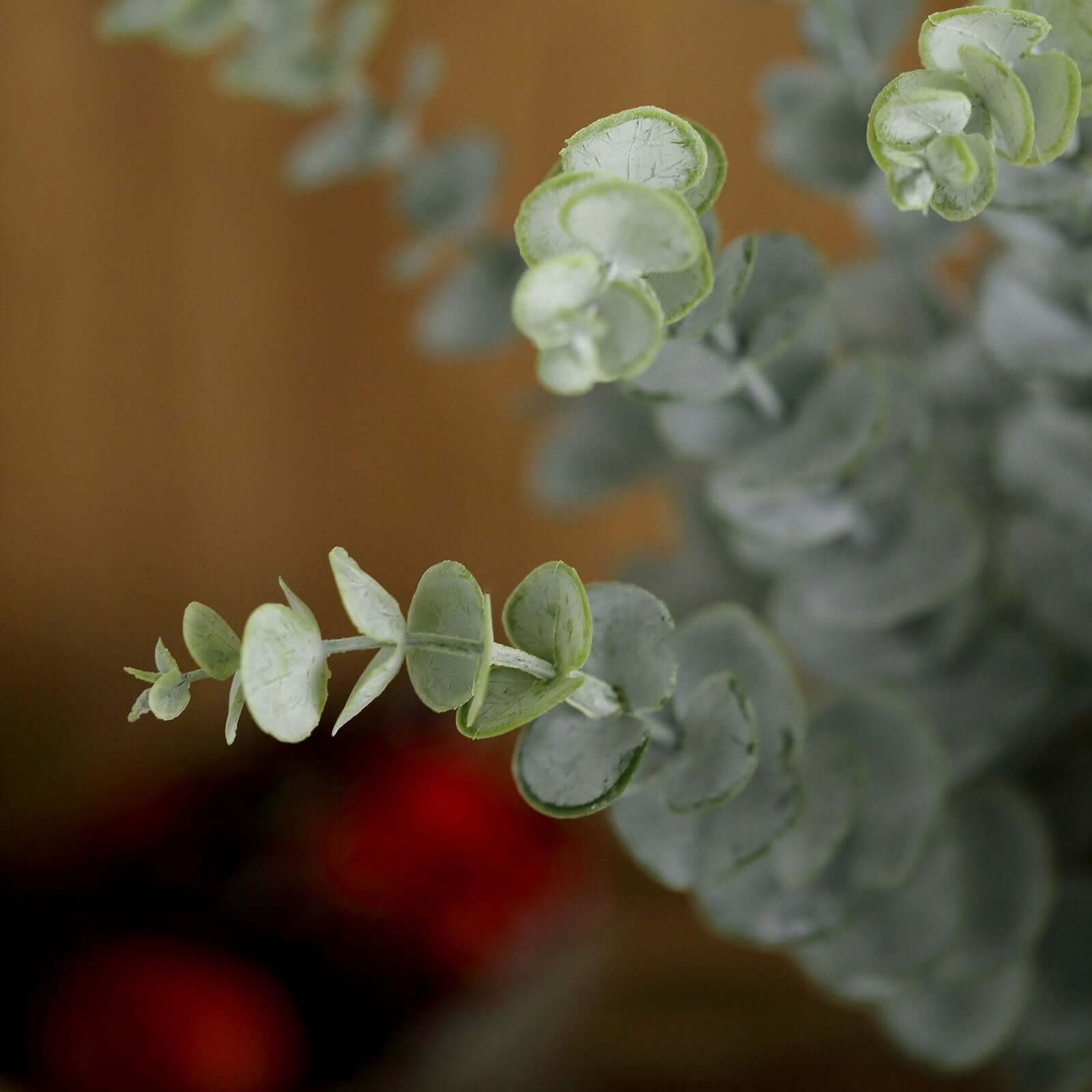 30 Stems 17" Frosted Green Artificial Eucalyptus Sprays, Faux Plants