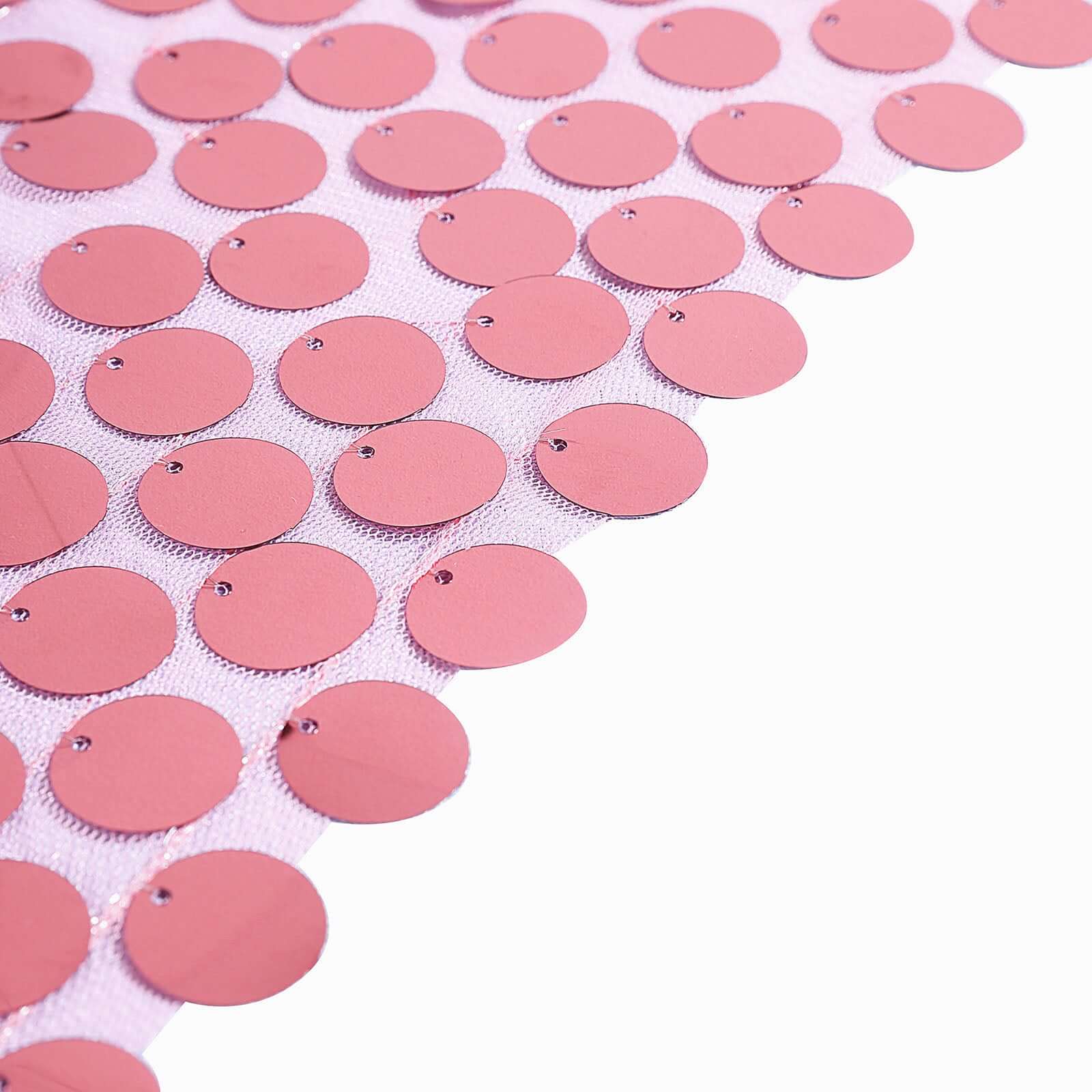 8ftx8ft Pink Big Payette Sequin Event Curtain Drapes, Backdrop Event Panel