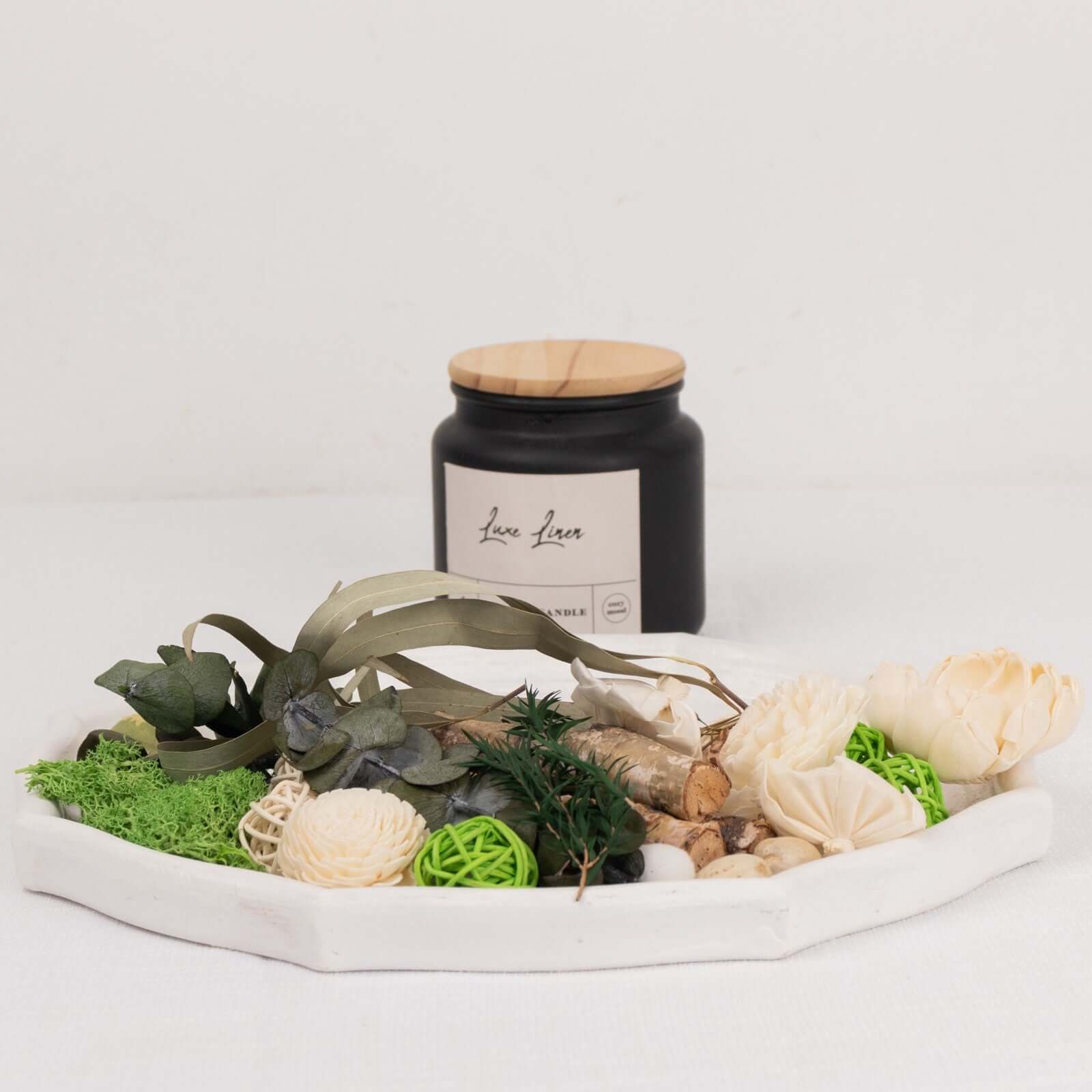 Set of Natural Potpourri Vase Fillers Dried Assorted with Vanilla Fragrance Oil - DIY Decorations