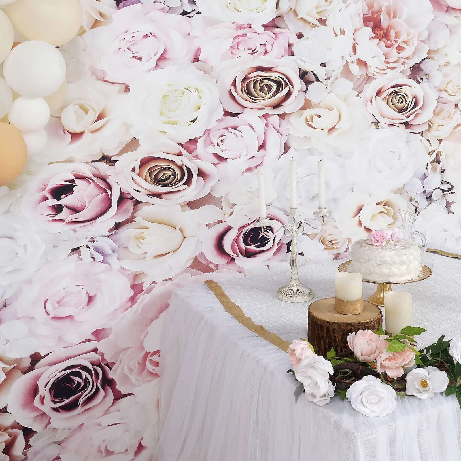 8ftx8ft Colorful Rose Flowers Floral Print Vinyl Photography Backdrop