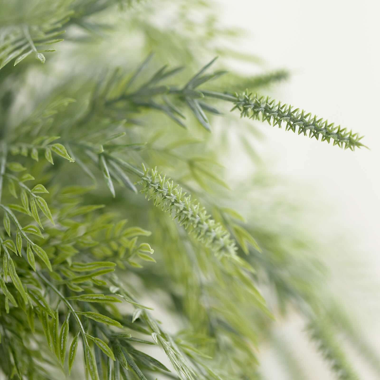 2 Bushes 15" Artificial Sagebrush Fern Stems, Indoor Faux Plants