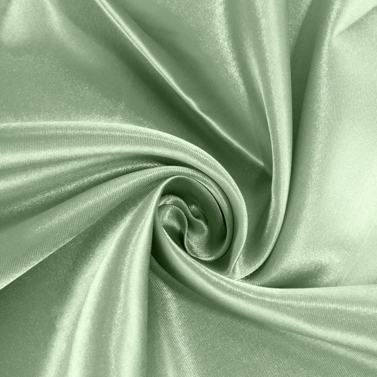 Satin 90"x90" Table Overlay Square Tablecloth Sage Green - Smooth Finish Table Topper