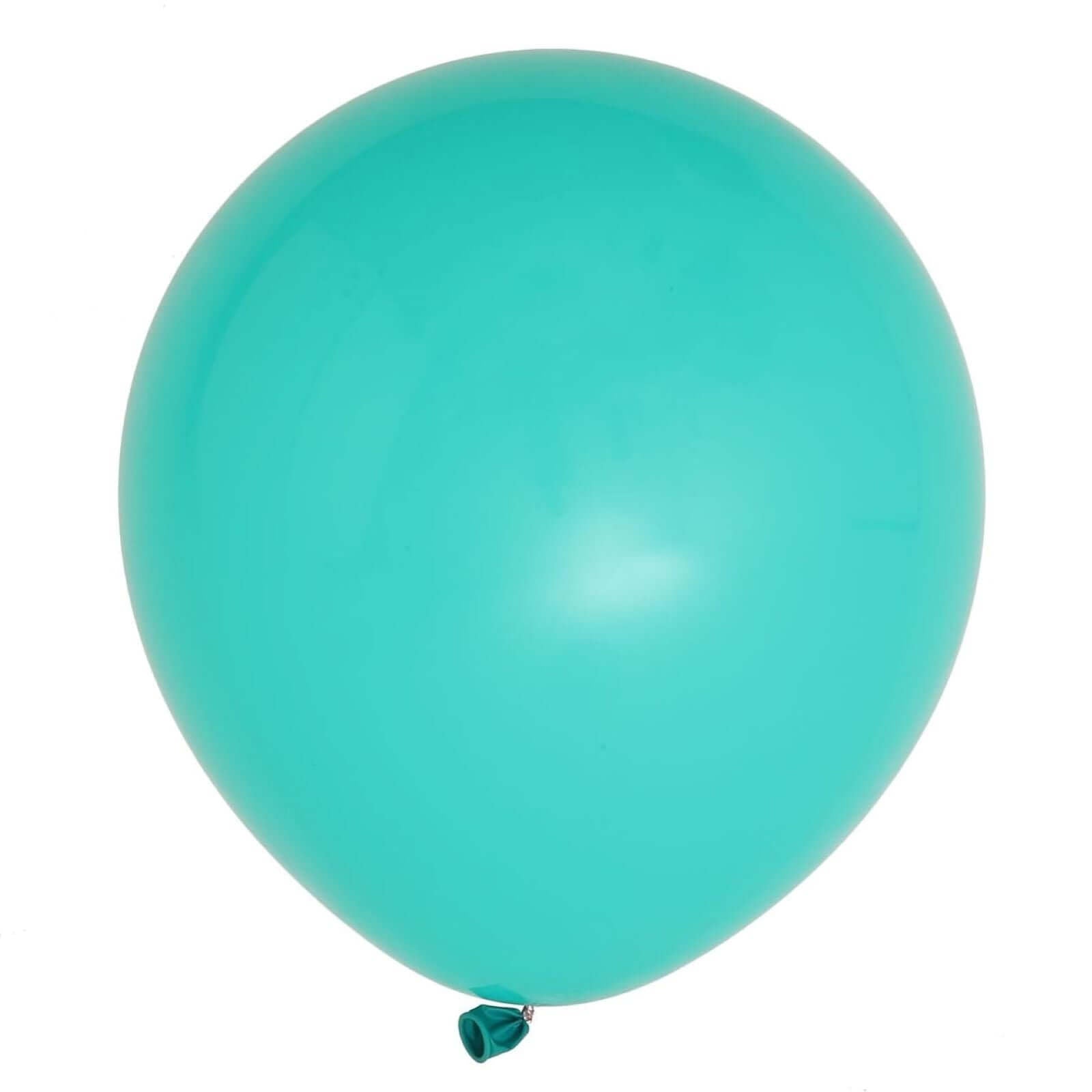 10 Pack 18" Matte Pastel Turquoise Helium Air Latex Party Balloons