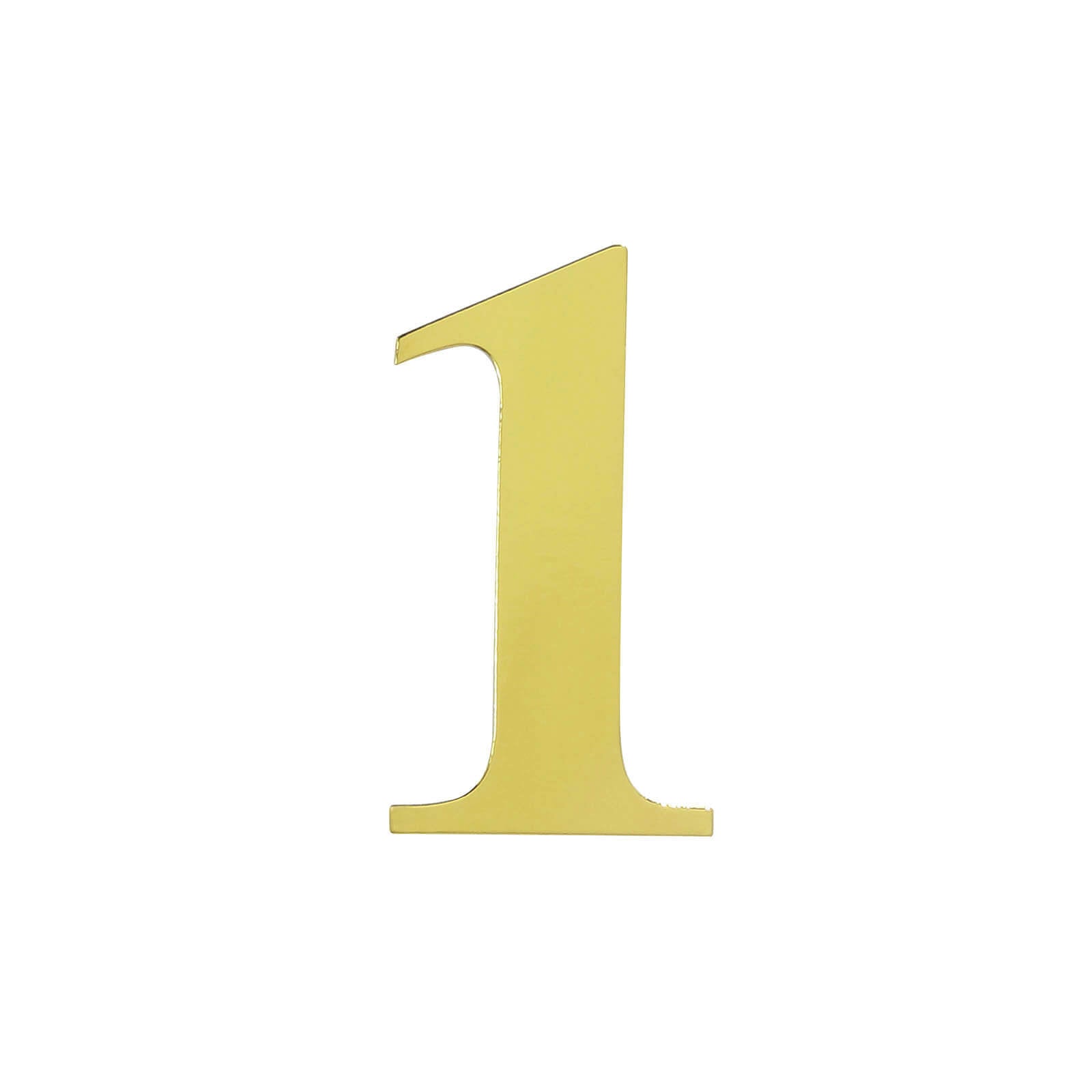 4 Pack 5" Metallic Gold 0-9 Number Stickers Banner, Customizable Stick On Numbers - 1