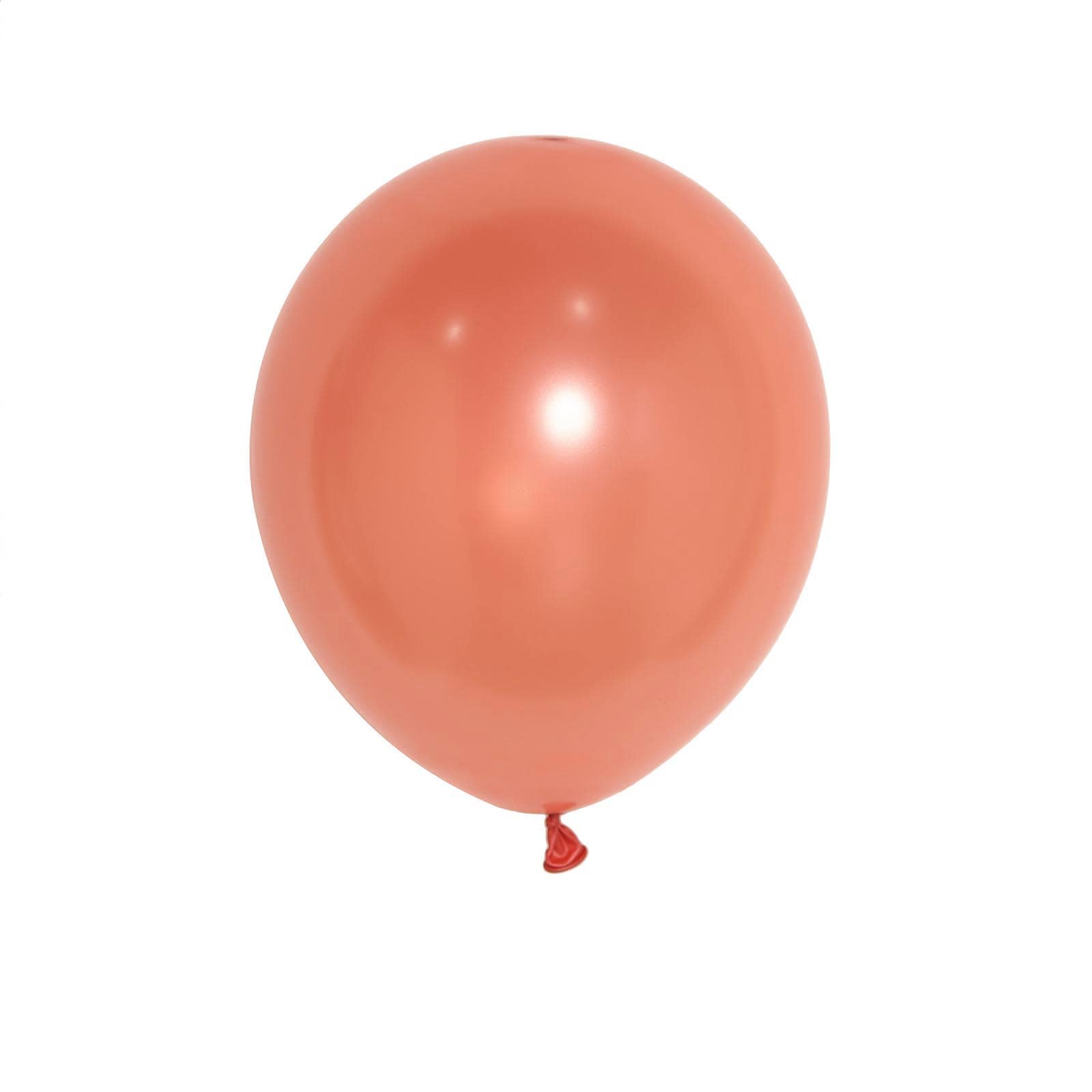25 Pack 12" Shiny Pearl Rose Gold Latex Helium or Air Balloons