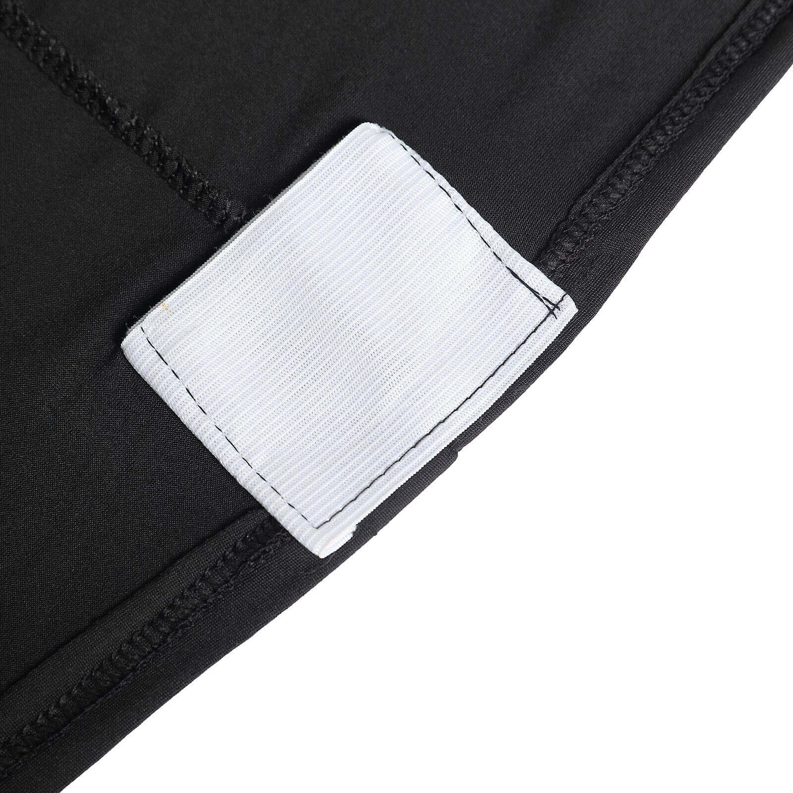 Stretch Spandex Chair Cover Black for Folding Chairs - Reusable & Wrinkle-Resistant 160GSM Fitted Slipcover for a Polished Look