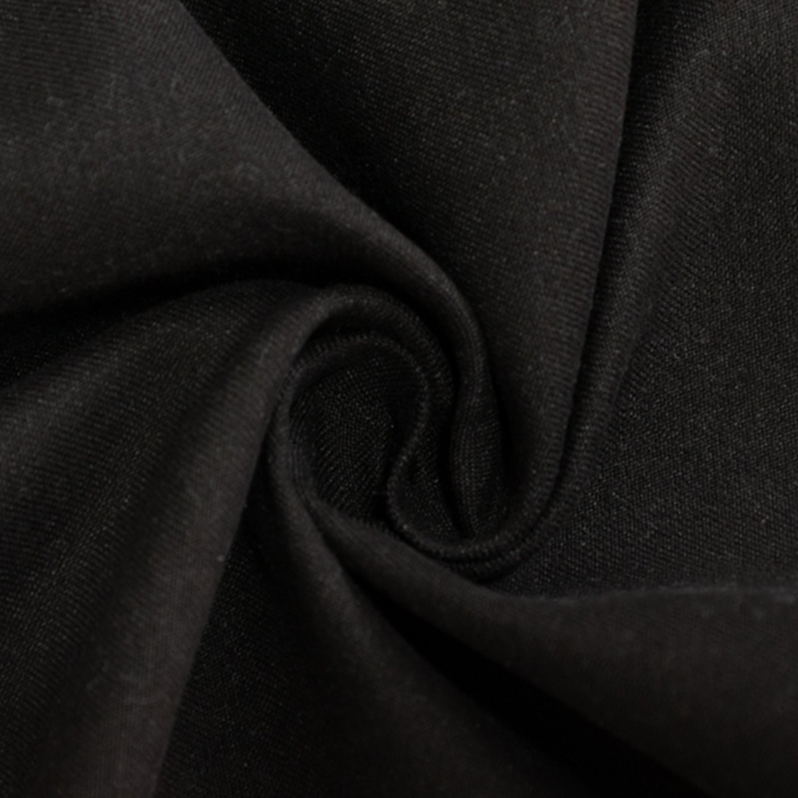 Cotton Blend 90"x132" Rectangle Tablecloth Black - Seamless Wrinkle-Resistant Table Cover