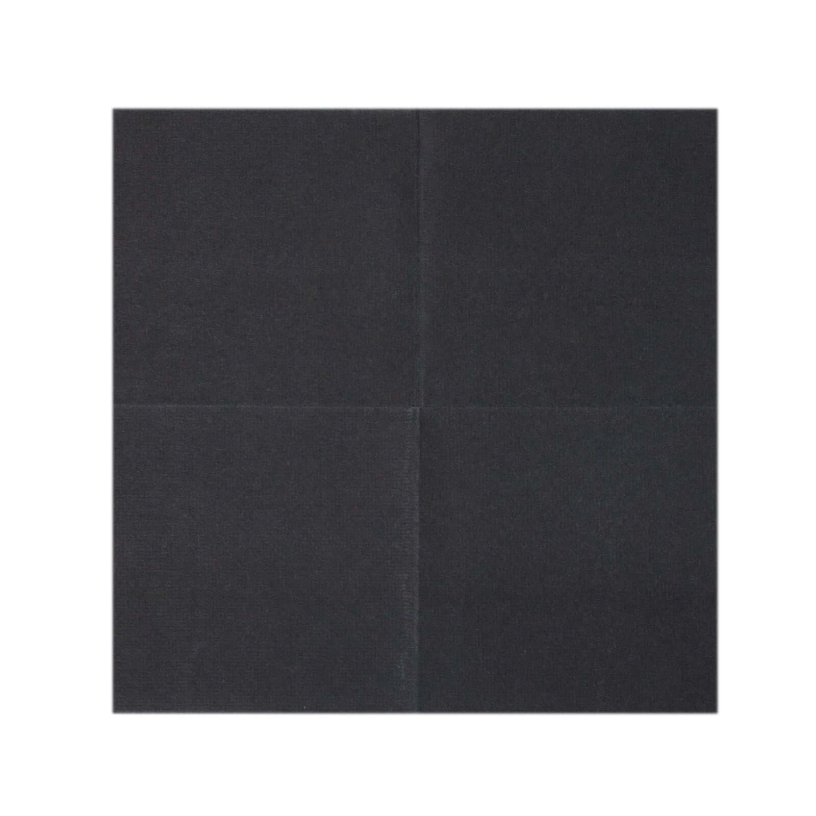 20-Pack Paper Linen-Like Cocktail Napkins Black - Disposable 5"x5" Airlaid Soft Napkins for Events
