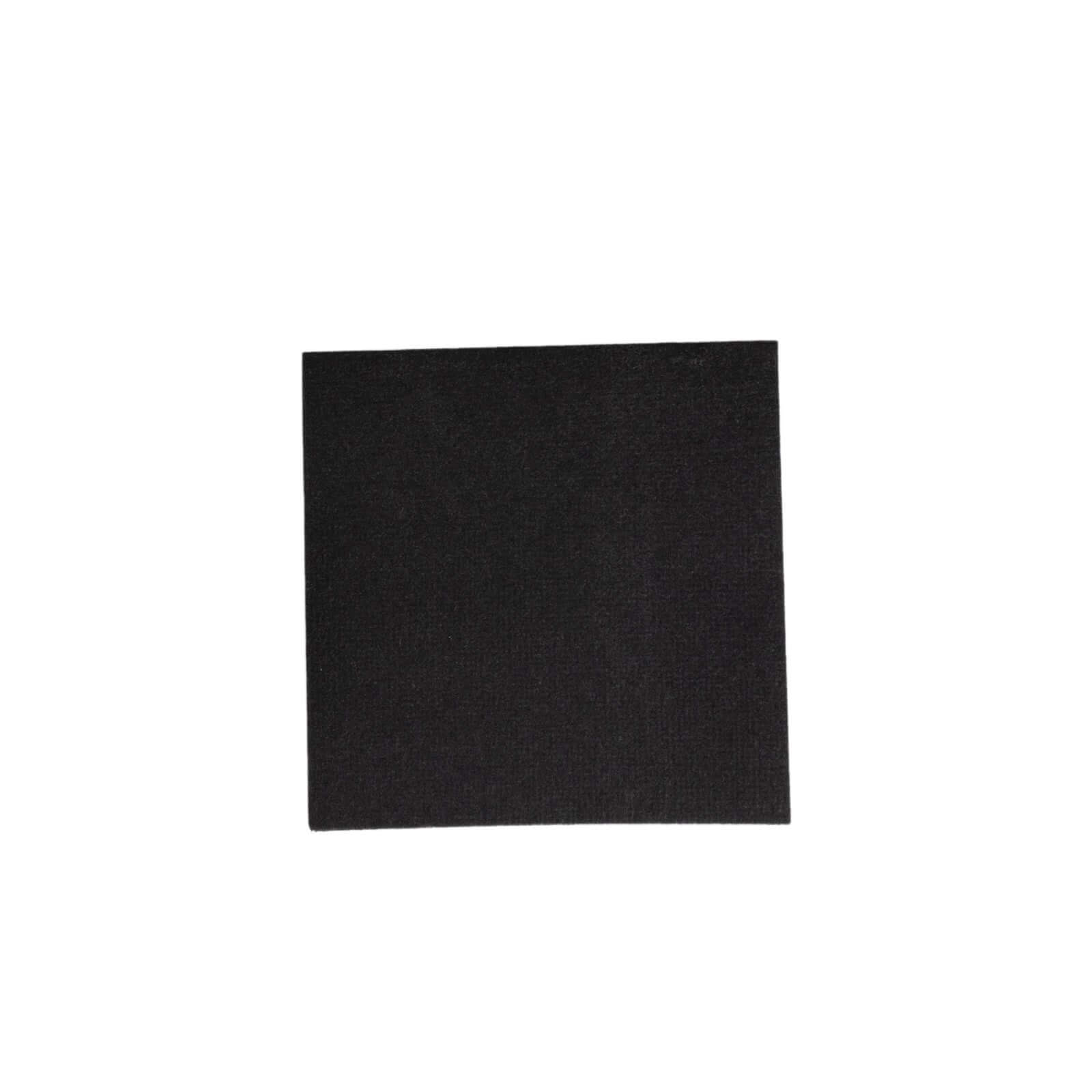 20-Pack Paper Linen-Like Cocktail Napkins Black - Disposable 5"x5" Airlaid Soft Napkins for Events