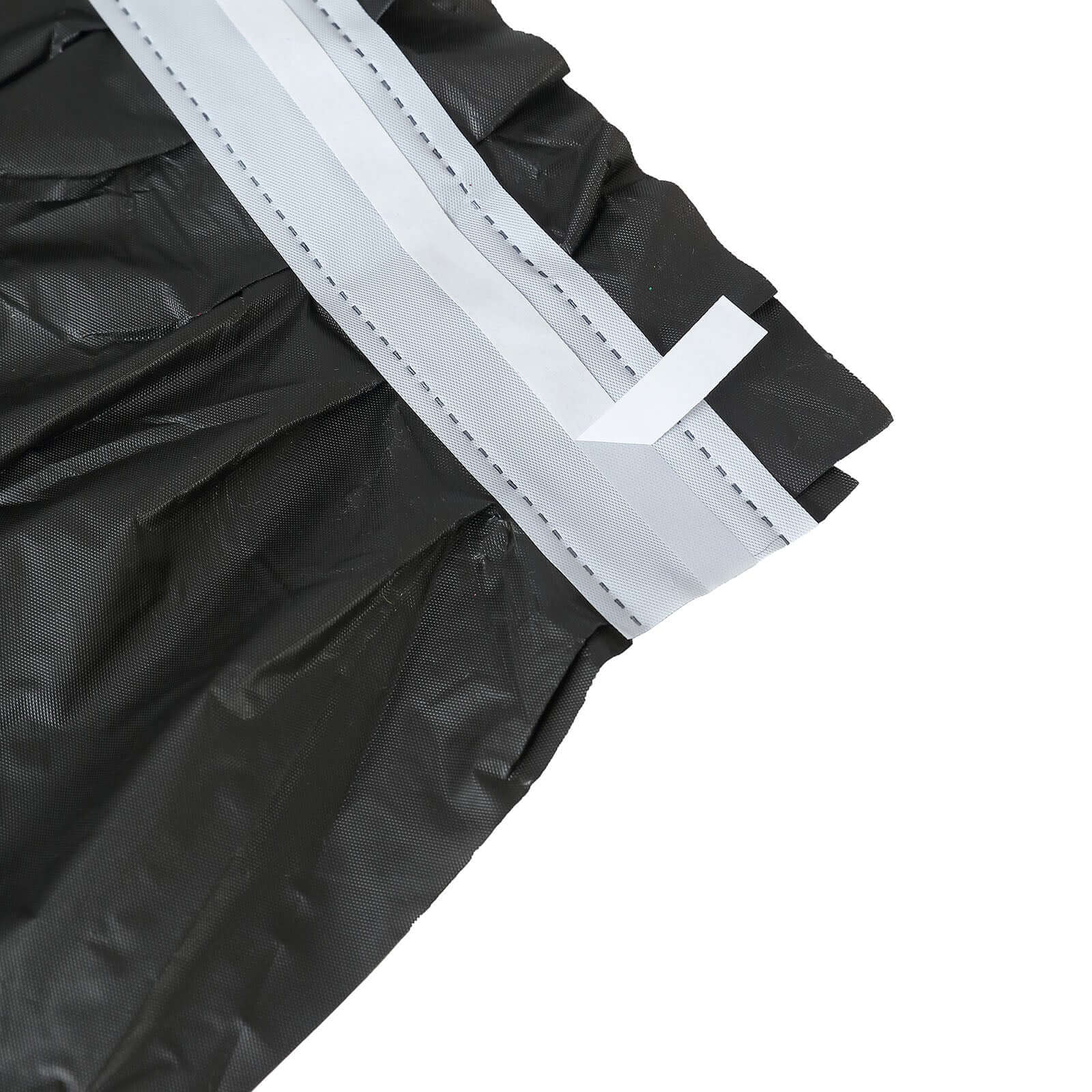 Plastic Table Skirt Black Ruffled - Durable Disposable Skirt for Events 14ft